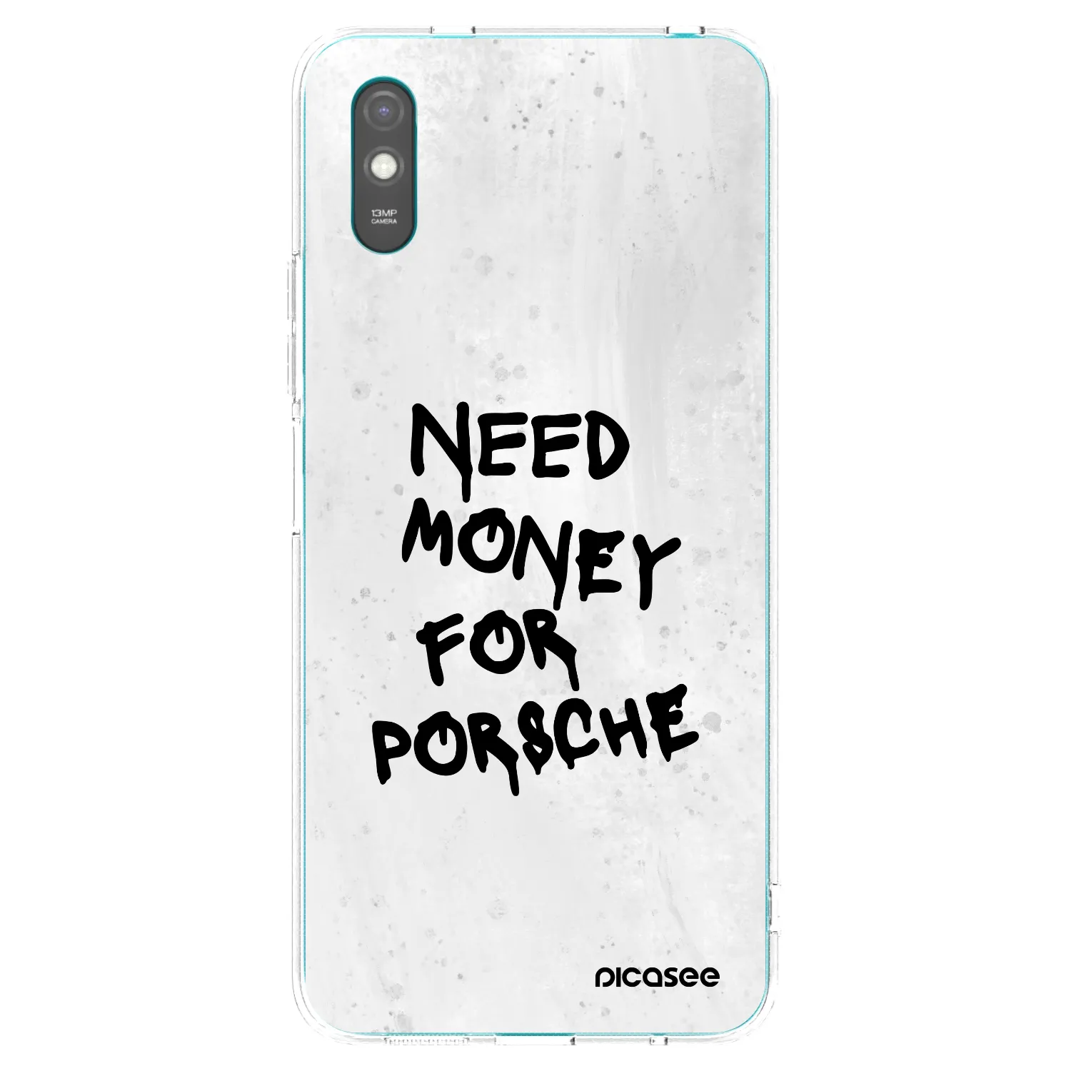 Picasee silikonski prozorni ovitek za Xiaomi Redmi 9AT - White Dollar