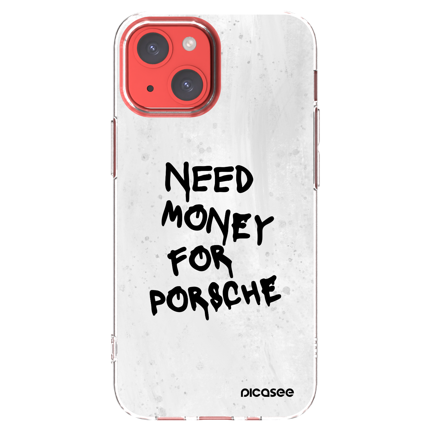 Picasee silikonski prozorni ovitek za Apple iPhone 13 mini - White Dollar