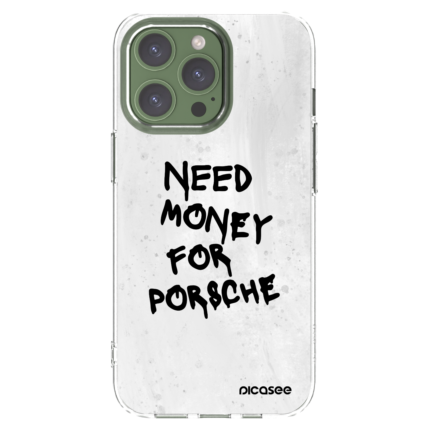 Picasee silikonski prozorni ovitek za Apple iPhone 13 Pro - White Dollar
