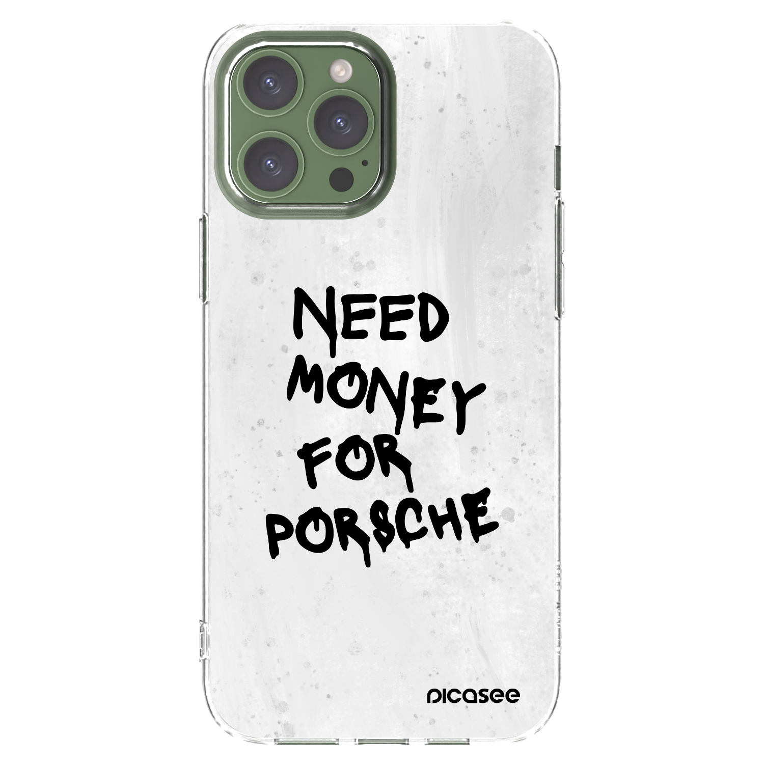 Picasee silikonski prozorni ovitek za Apple iPhone 13 Pro Max - White Dollar