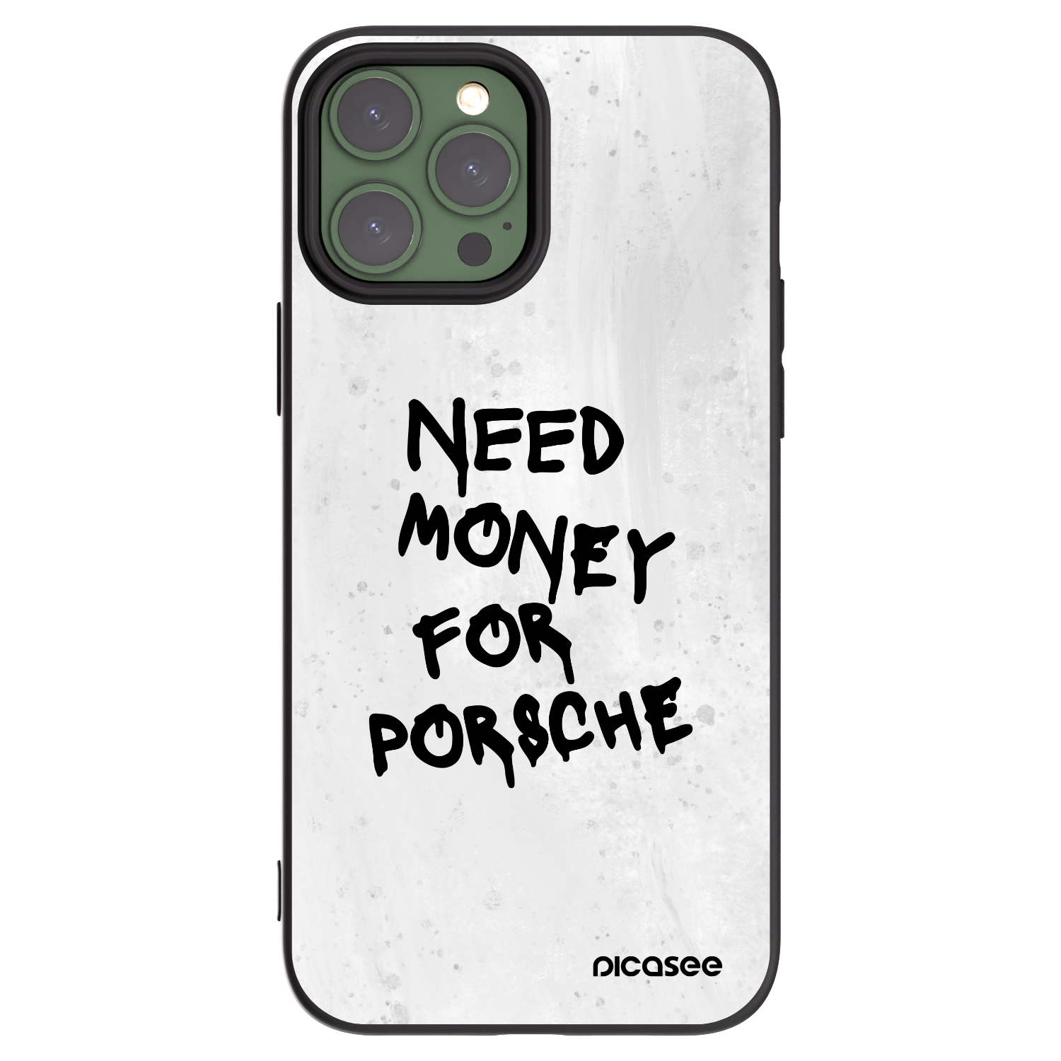 Picasee silikonski črni ovitek za Apple iPhone 13 Pro Max - White Dollar