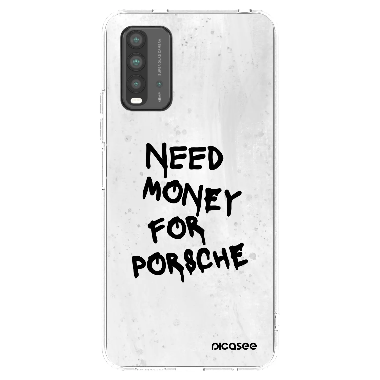 Picasee silikonski prozorni ovitek za Xiaomi Redmi 9T - White Dollar