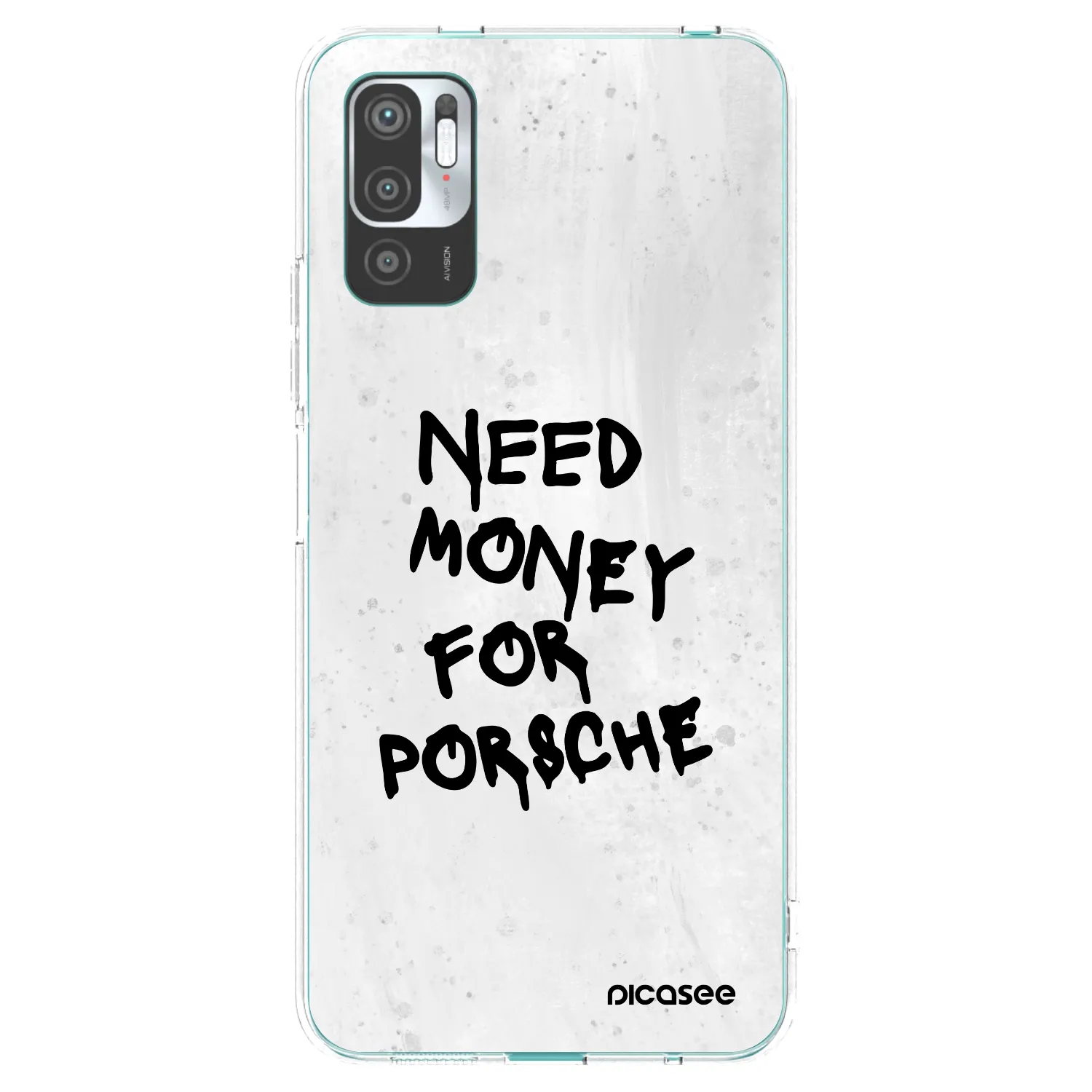 Picasee silikonski prozorni ovitek za Xiaomi Redmi Note 10 5G - White Dollar