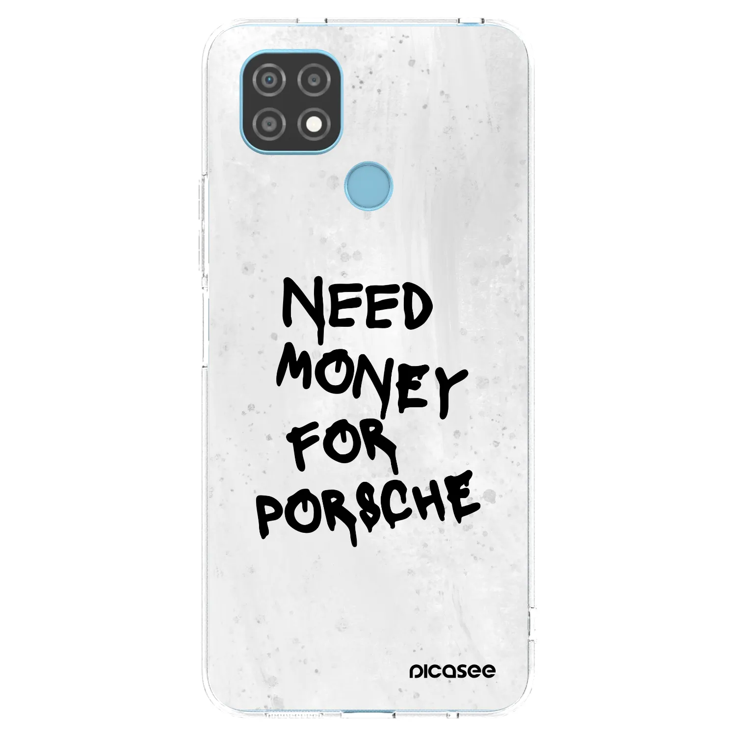 Picasee silikonski prozorni ovitek za Realme C21 - White Dollar