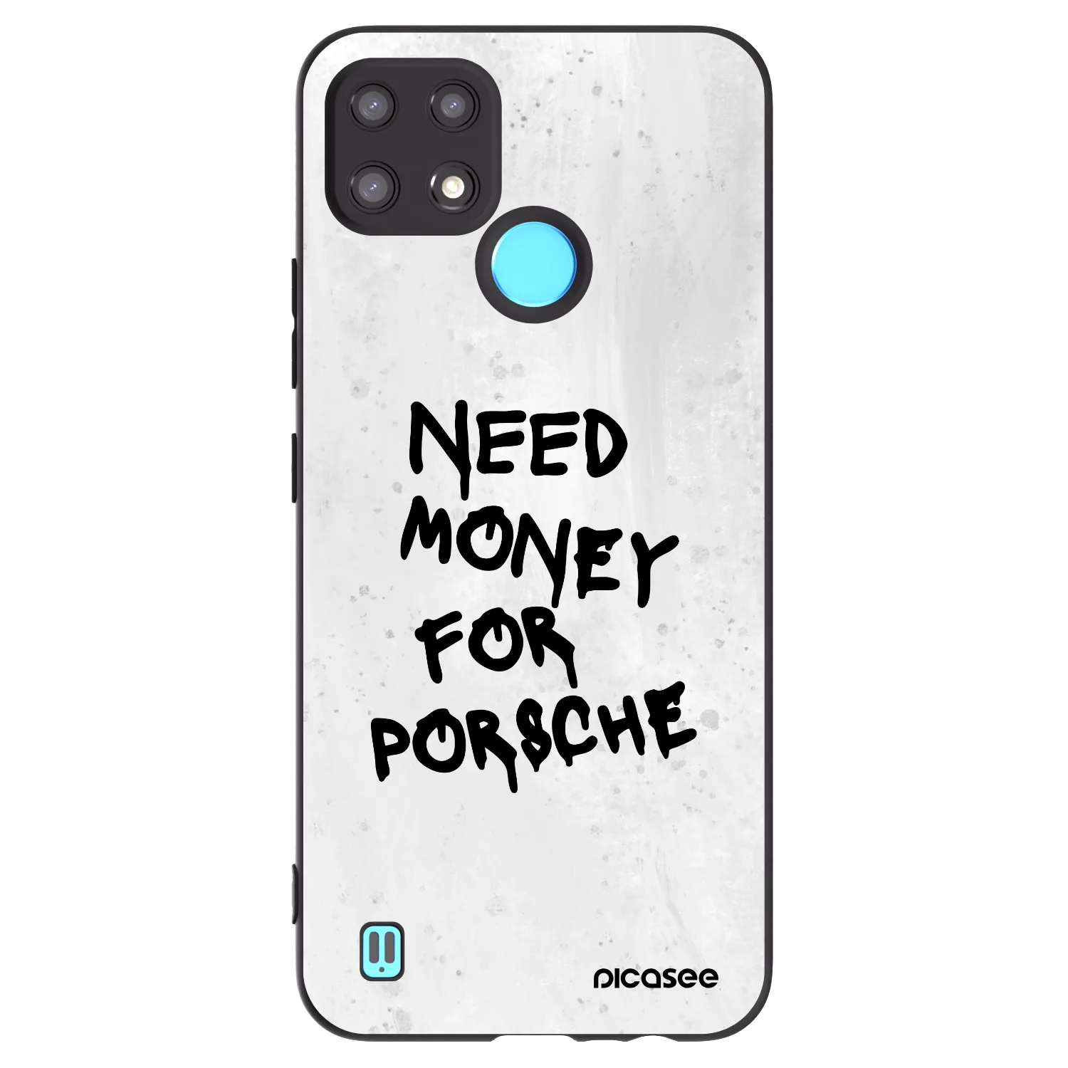 Picasee silikonski črni ovitek za Realme C21 - White Dollar