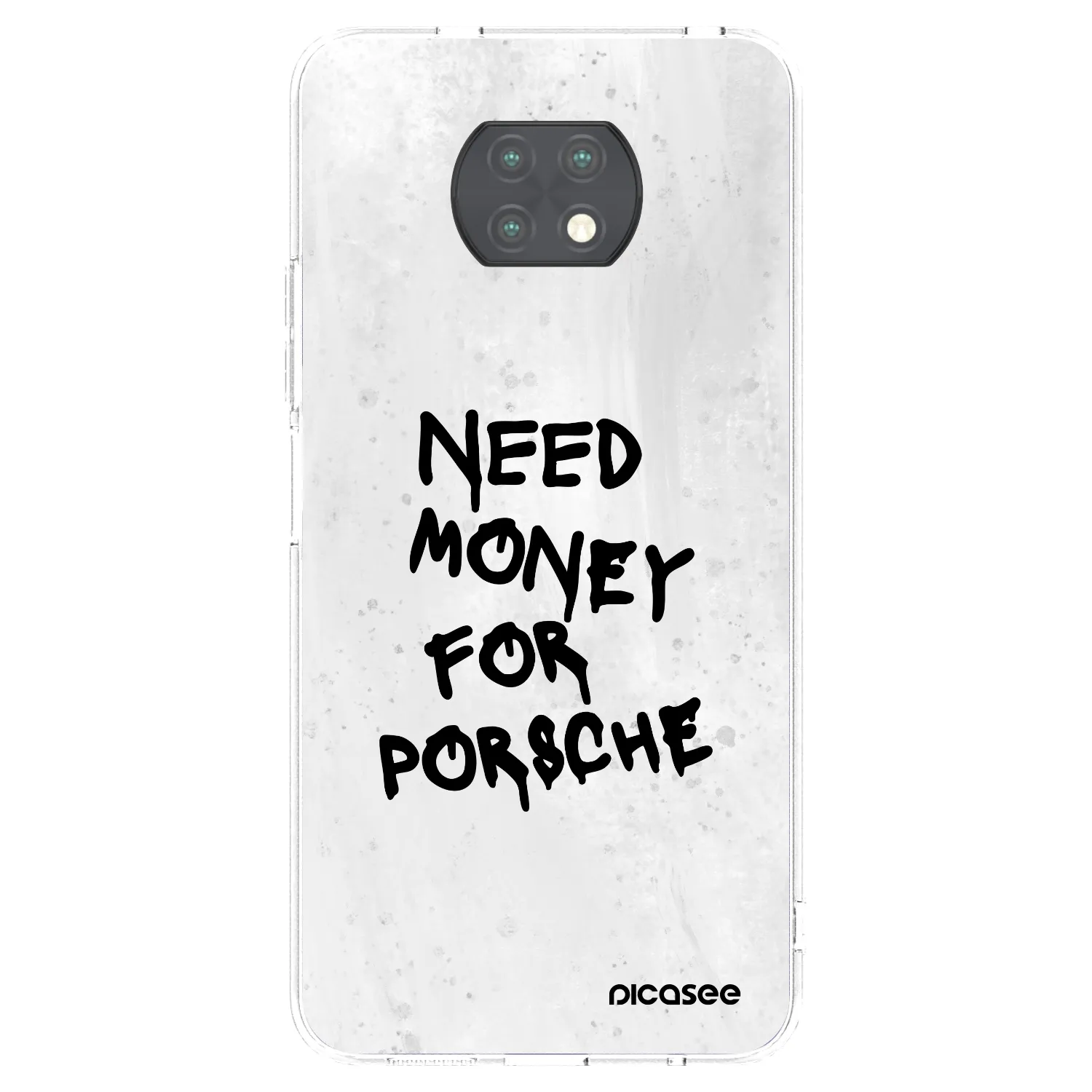 Picasee silikonski prozorni ovitek za Xiaomi Redmi Note 9T - White Dollar