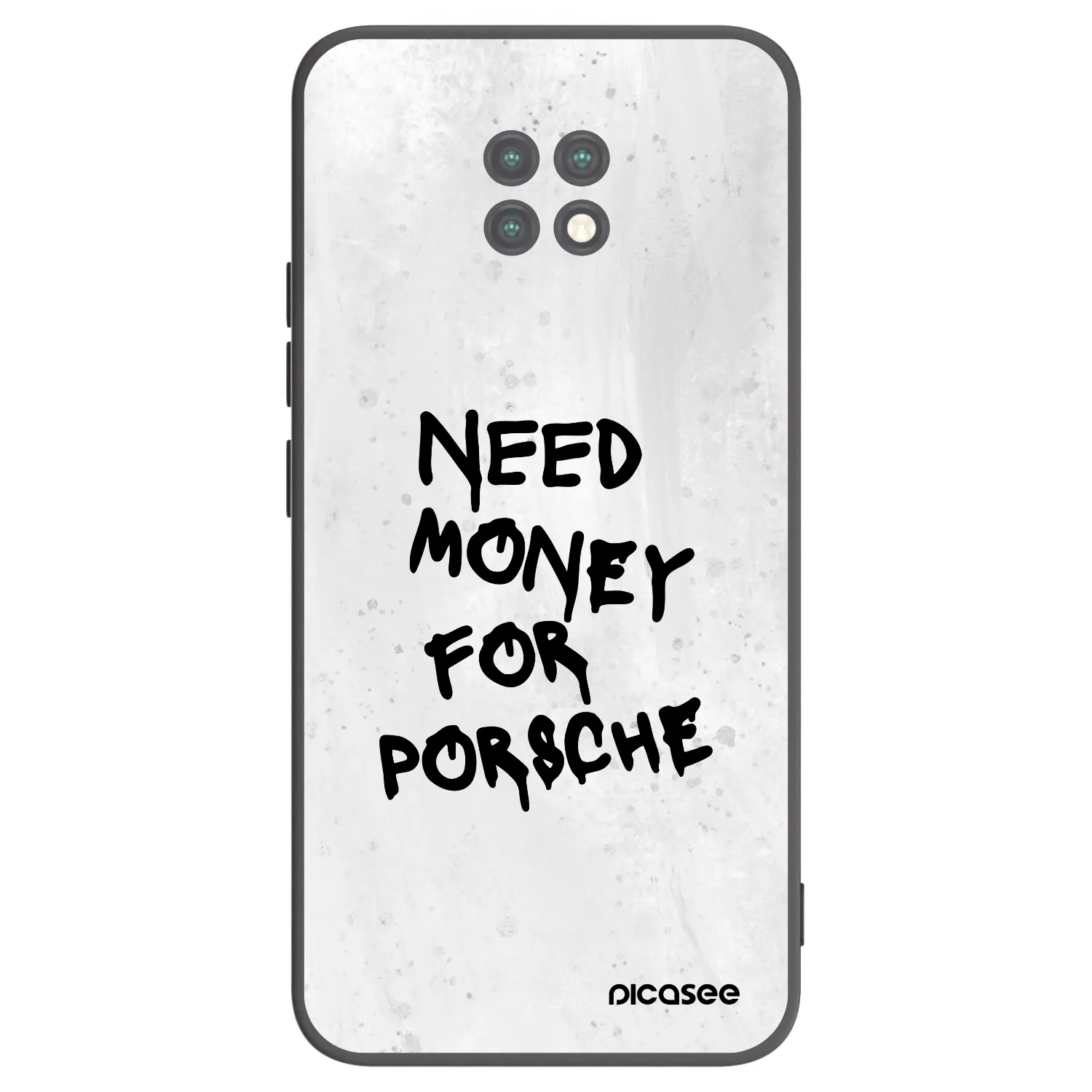 Picasee silikonski črni ovitek za Xiaomi Redmi Note 9T - White Dollar