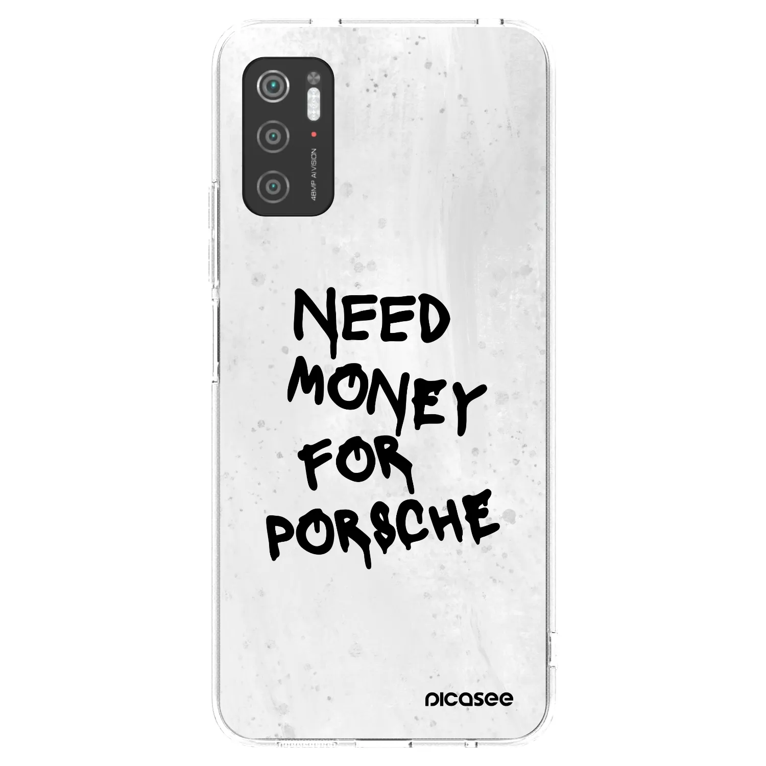 Picasee silikonski prozorni ovitek za Xiaomi Poco M3 Pro 5G - White Dollar