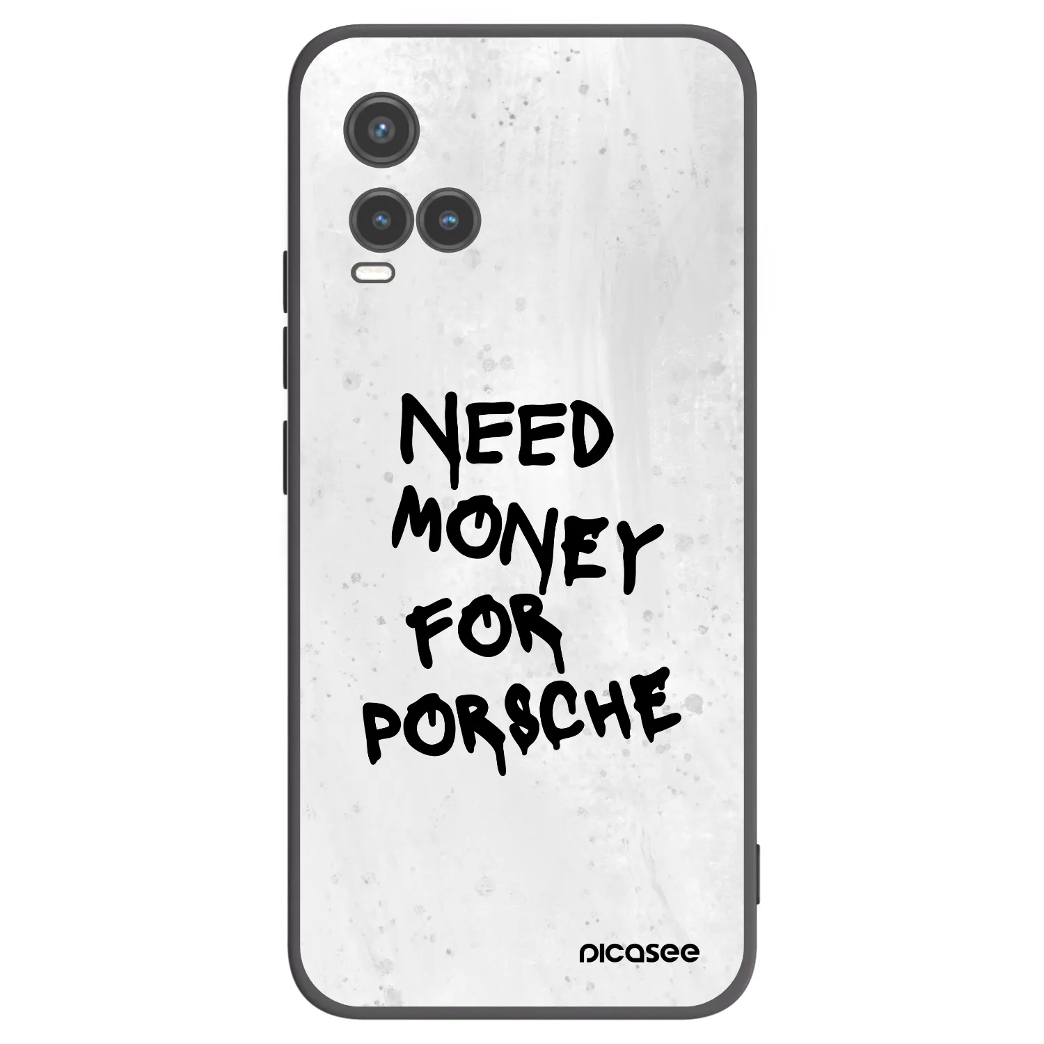 Picasee silikonski črni ovitek za Vivo Y33s - White Dollar