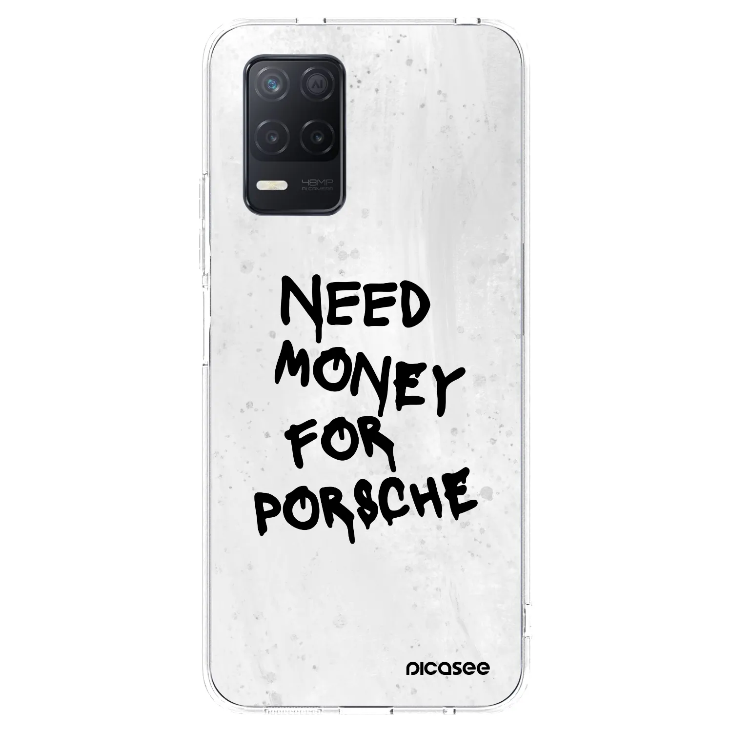 Picasee silikonski prozorni ovitek za Realme 8 5G - White Dollar