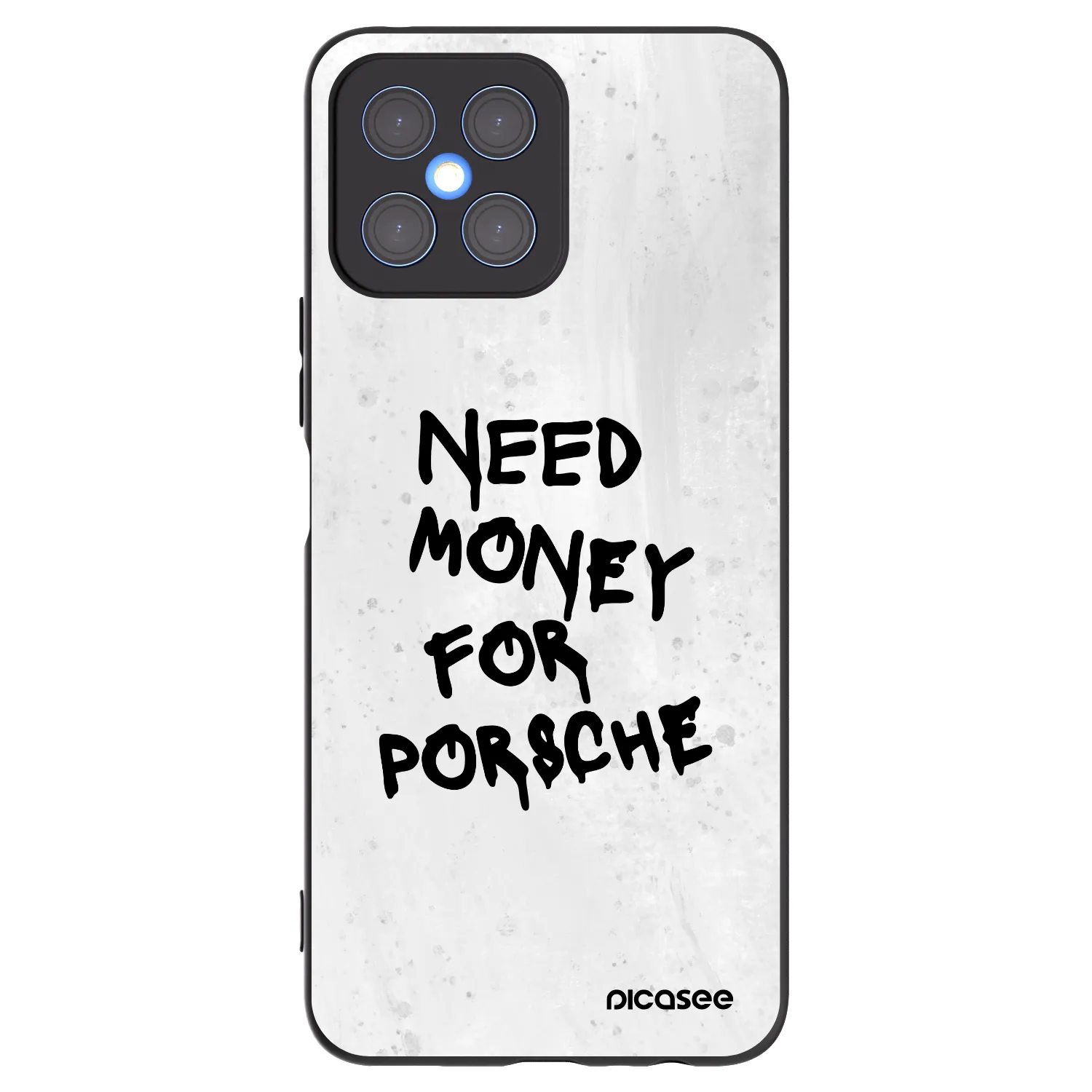 Picasee silikonski črni ovitek za Honor X8 4G - White Dollar