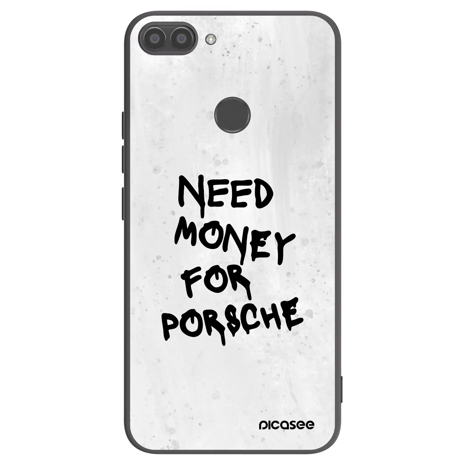 Picasee silikonski črni ovitek za Huawei P Smart - White Dollar