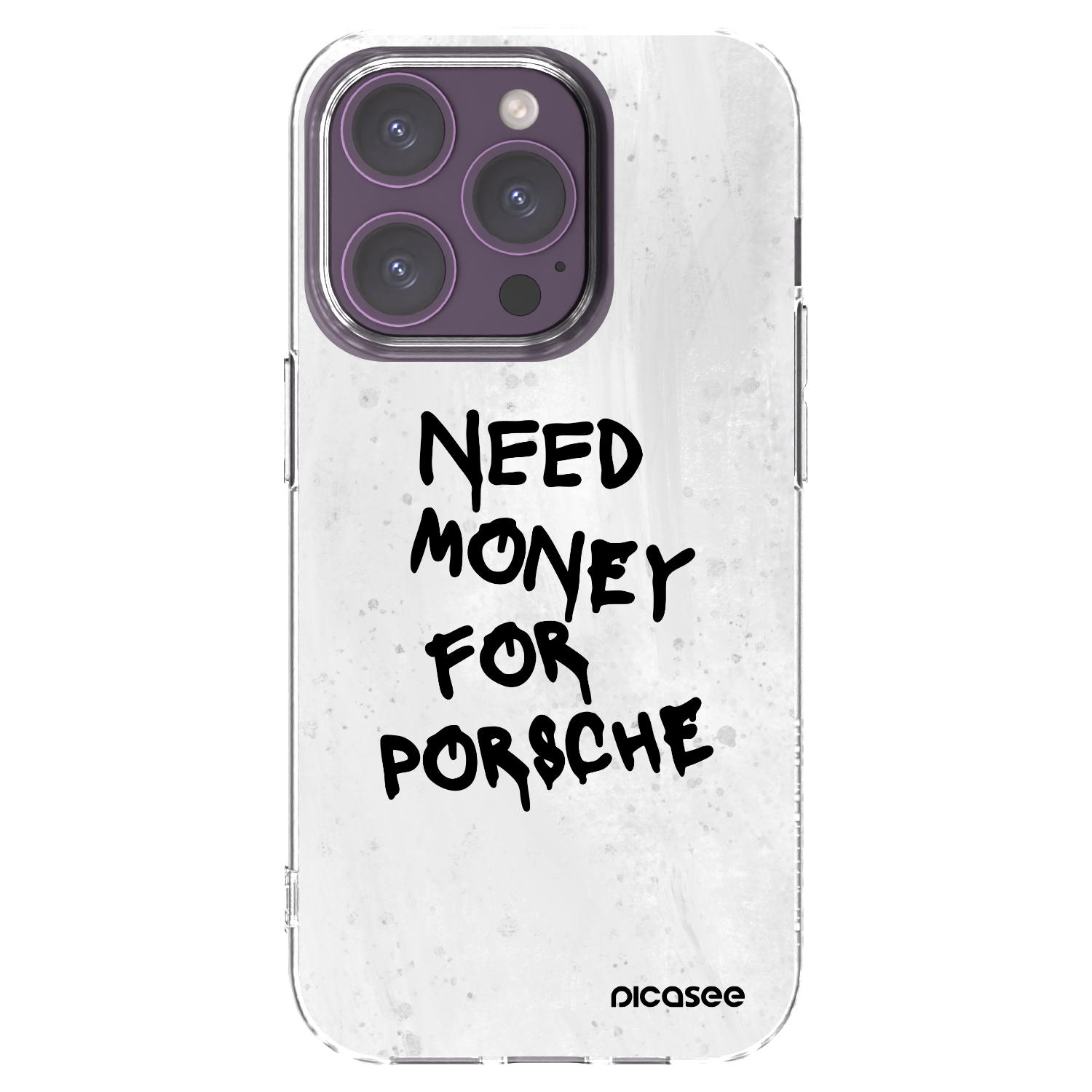 Picasee silikonski prozorni ovitek za Apple iPhone 14 Pro - White Dollar
