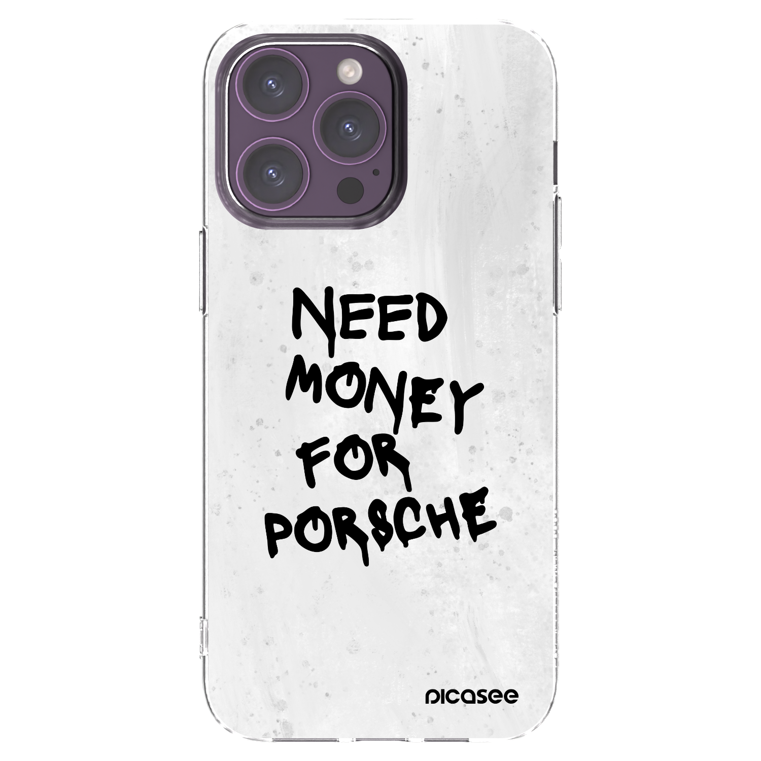 Picasee silikonski prozorni ovitek za Apple iPhone 14 Pro Max - White Dollar