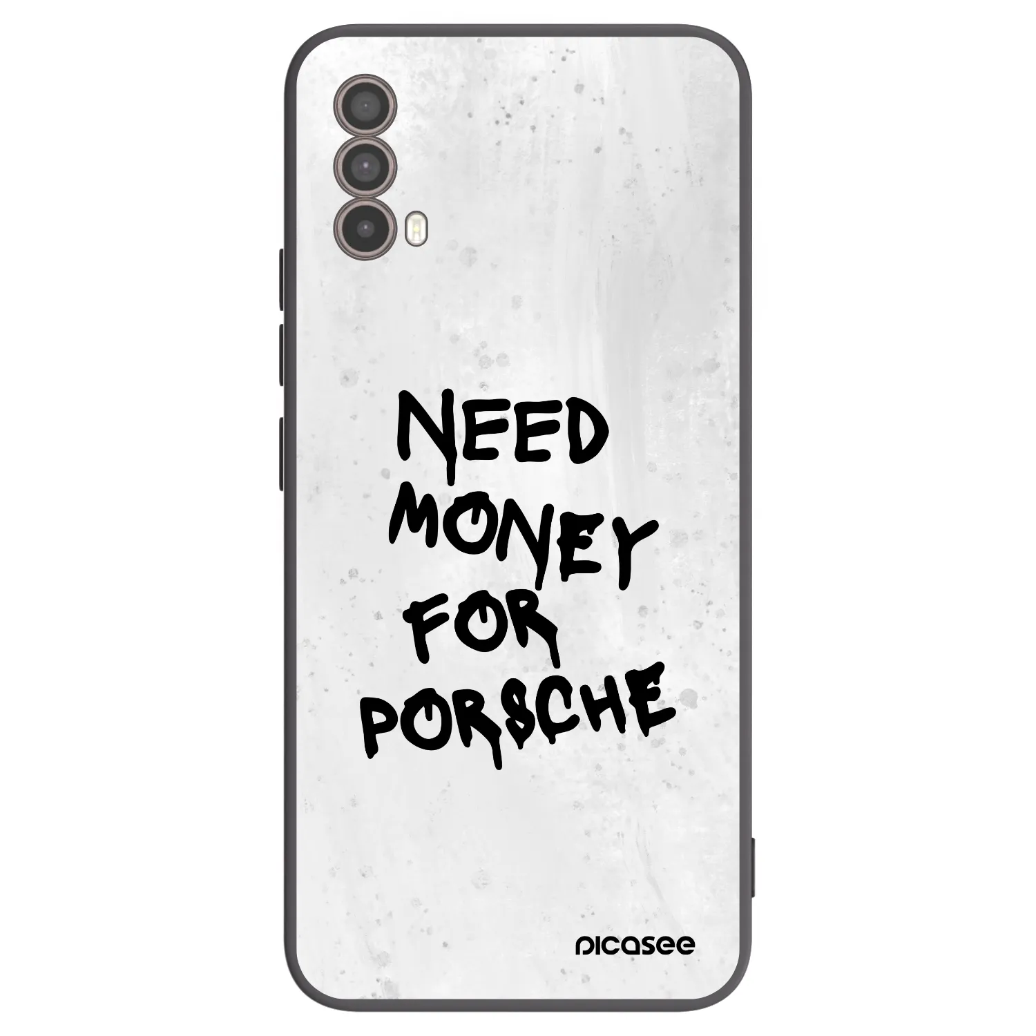 Picasee silikonski črni ovitek za Motorola Moto E40 - White Dollar