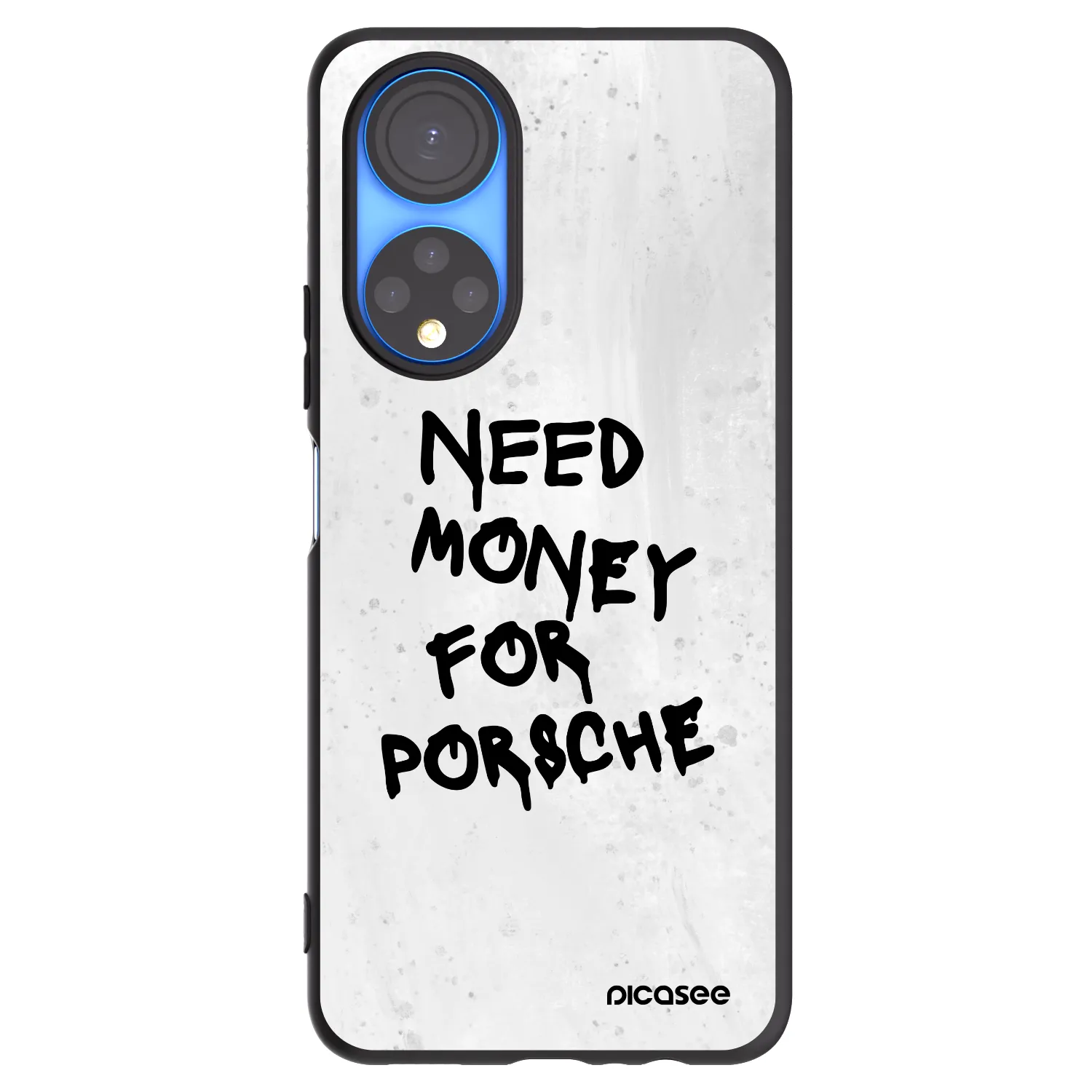 Picasee silikonski črni ovitek za Honor X7 - White Dollar