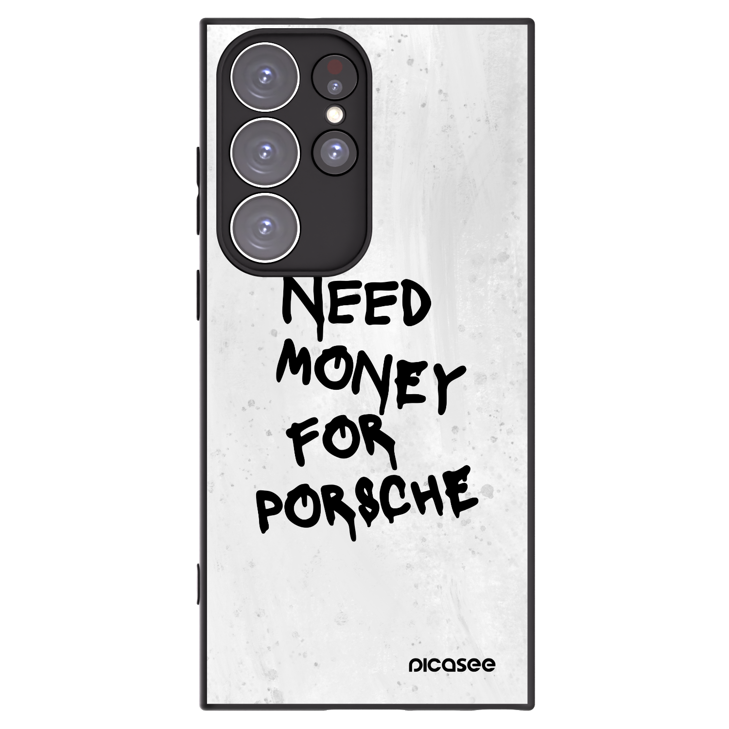 Picasee silikonski črni ovitek za Samsung Galaxy S23 Ultra 5G - White Dollar