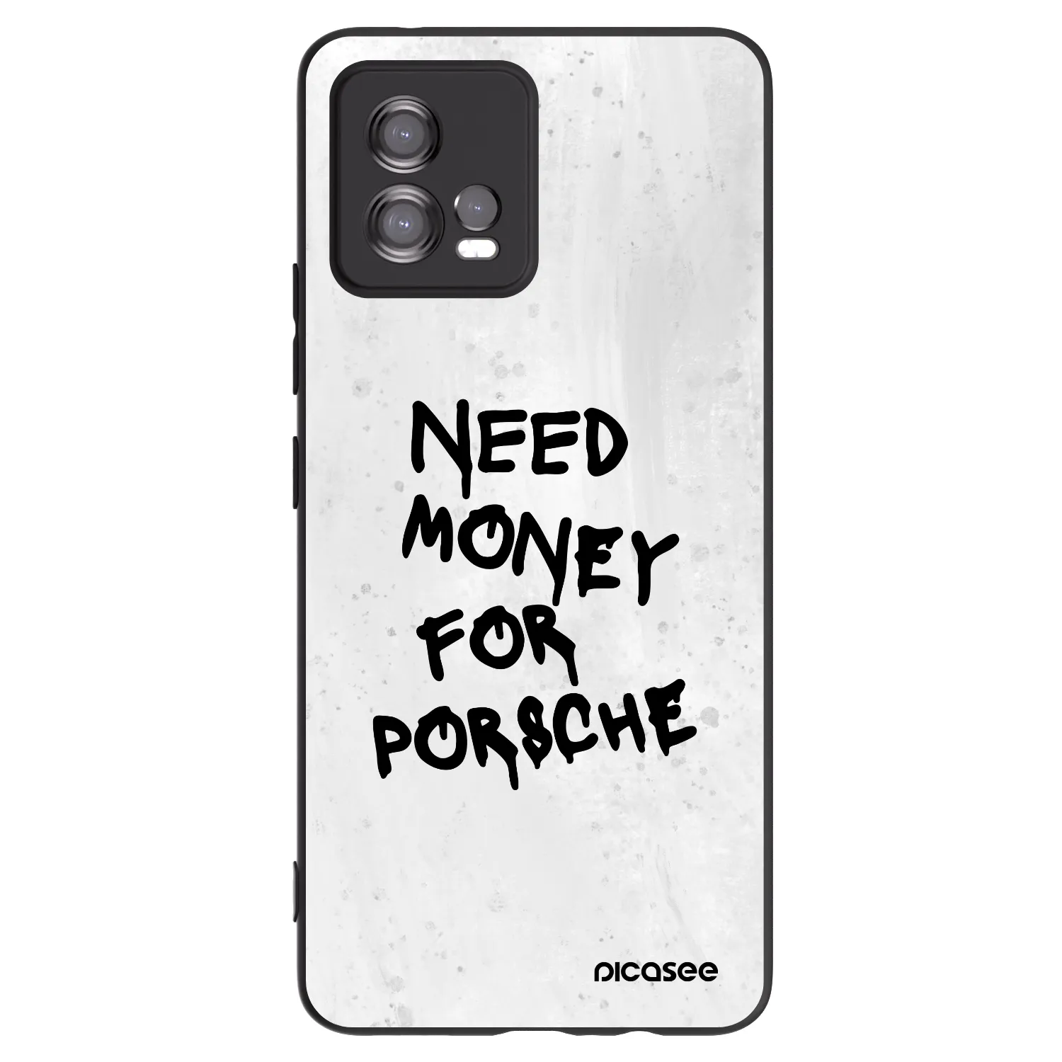 Picasee silikonski črni ovitek za Motorola Moto G72 - White Dollar