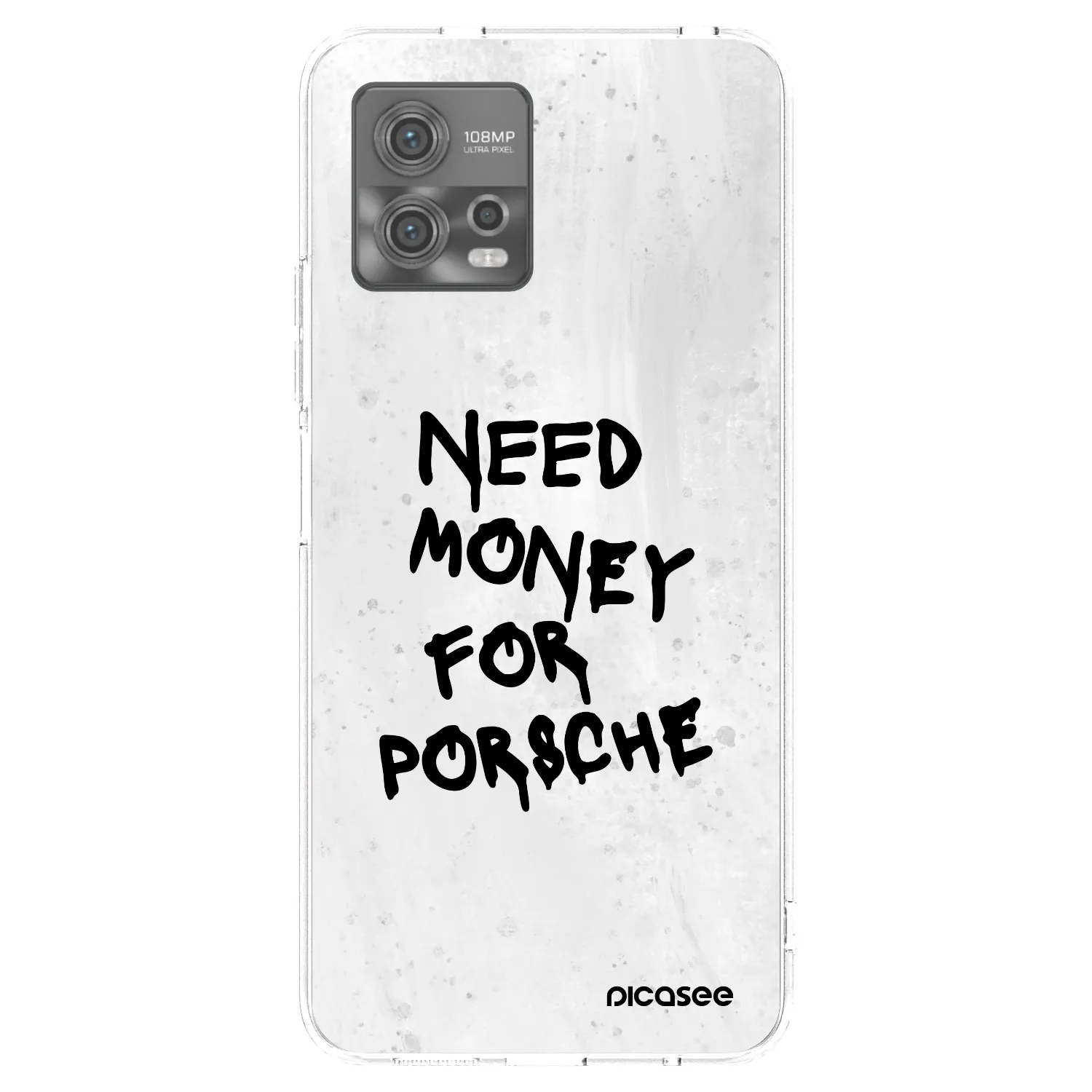 Picasee silikonski prozorni ovitek za Motorola Moto G72 - White Dollar