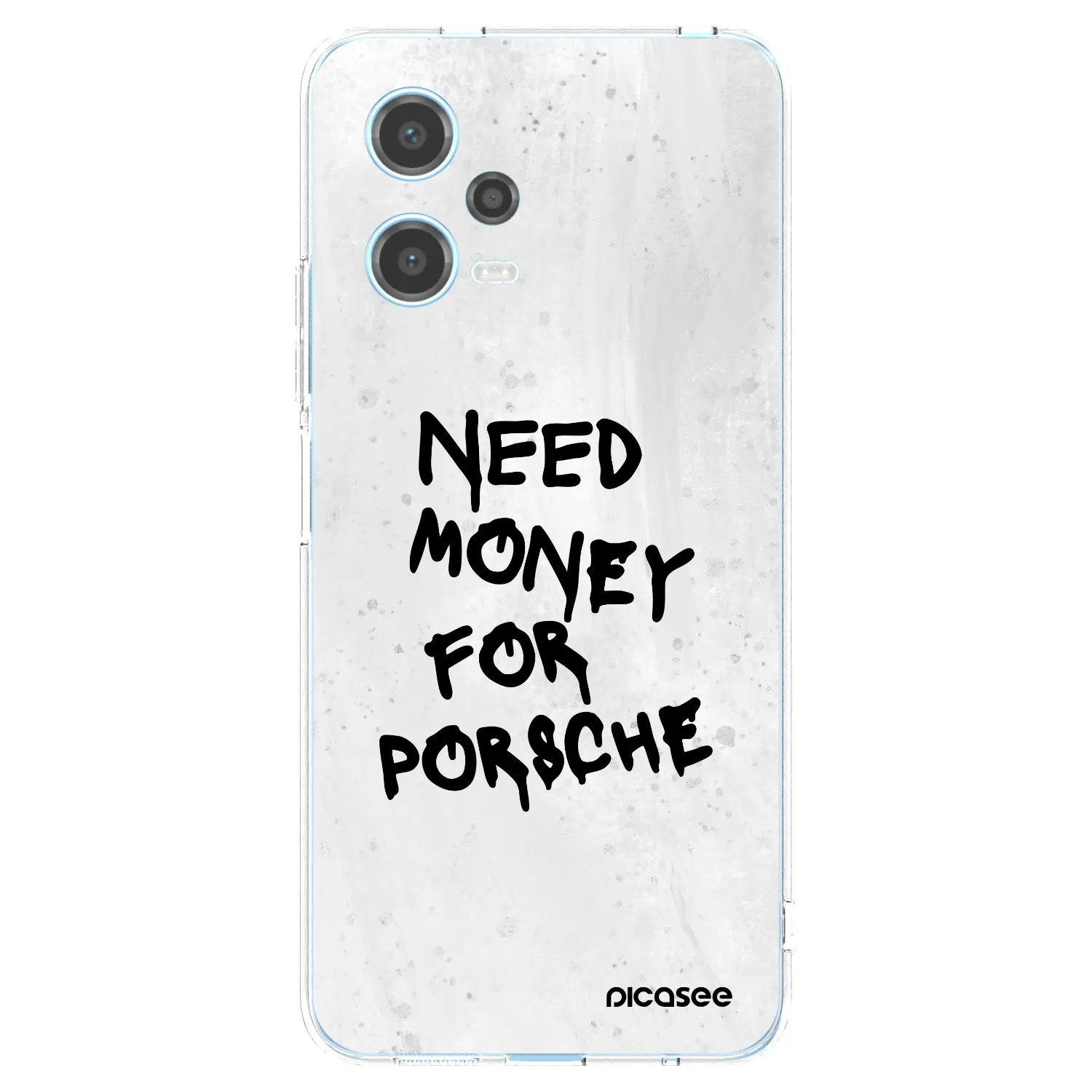 Picasee silikonski prozorni ovitek za Xiaomi Redmi Note 12 5G - White Dollar