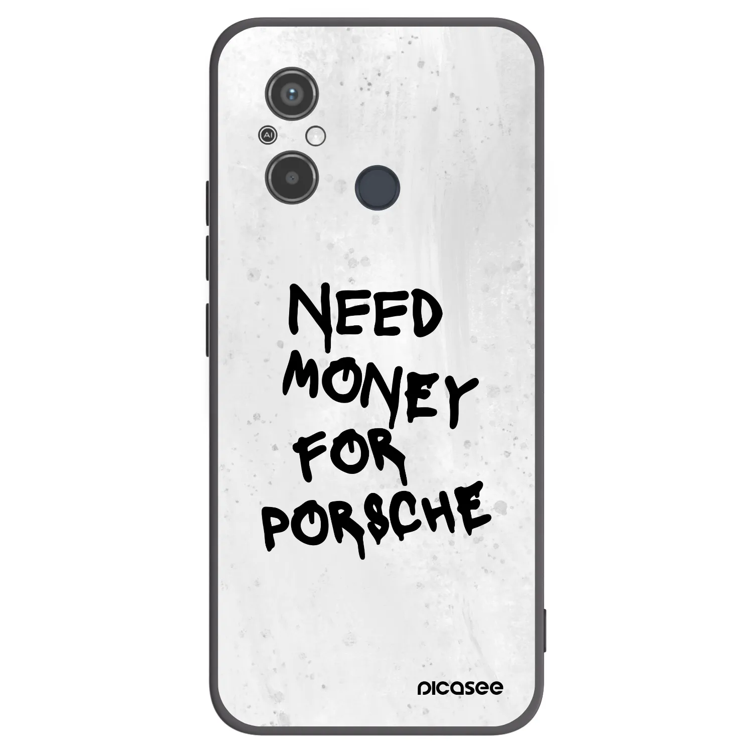 Picasee silikonski črni ovitek za Xiaomi Redmi 12C - White Dollar