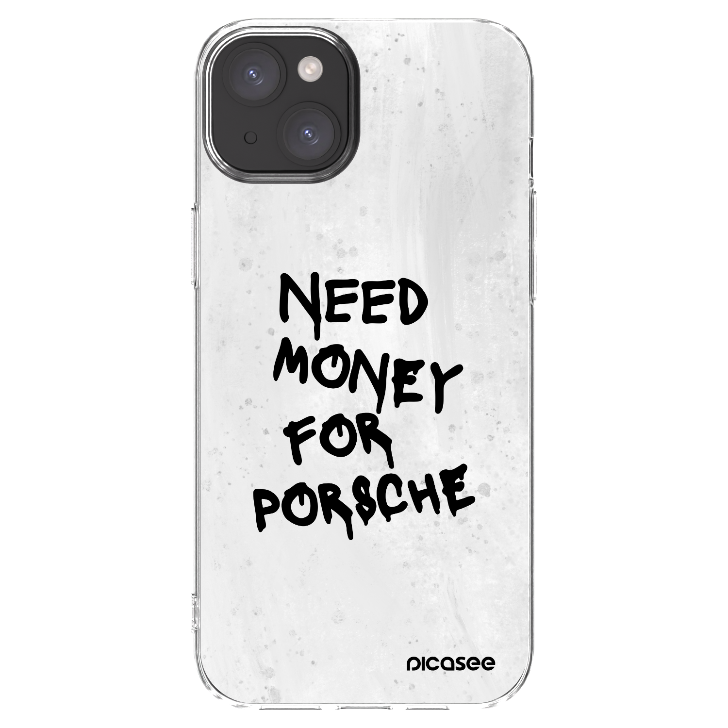 Picasee silikonski prozorni ovitek za Apple iPhone 15 Plus - White Dollar