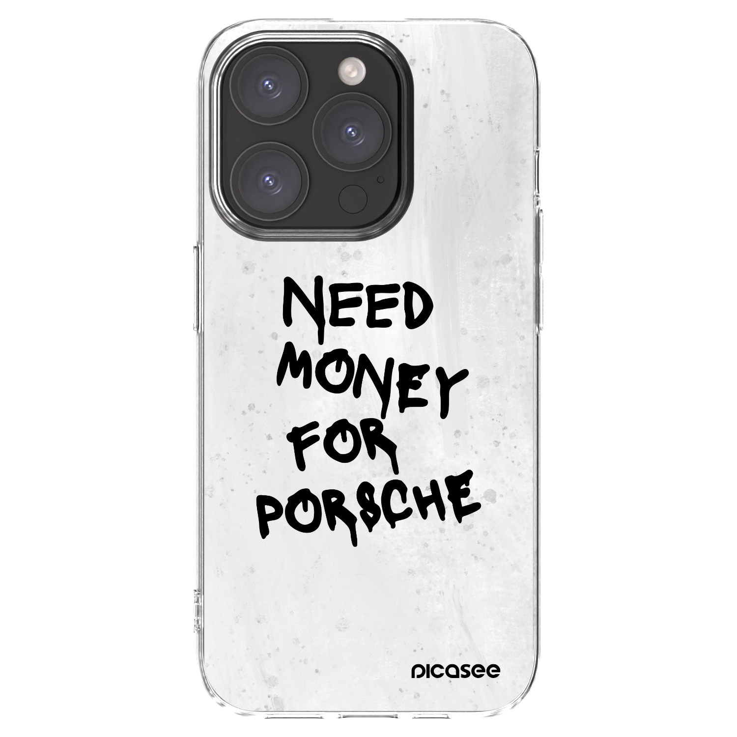 Picasee silikonski prozorni ovitek za Apple iPhone 15 Pro - White Dollar
