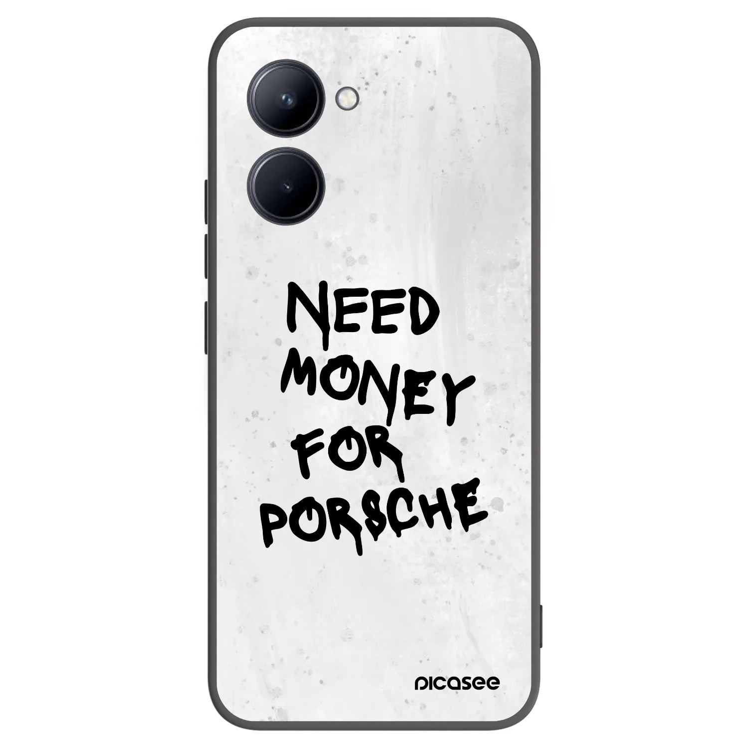 Picasee silikonski črni ovitek za Realme C33 (2023) - White Dollar