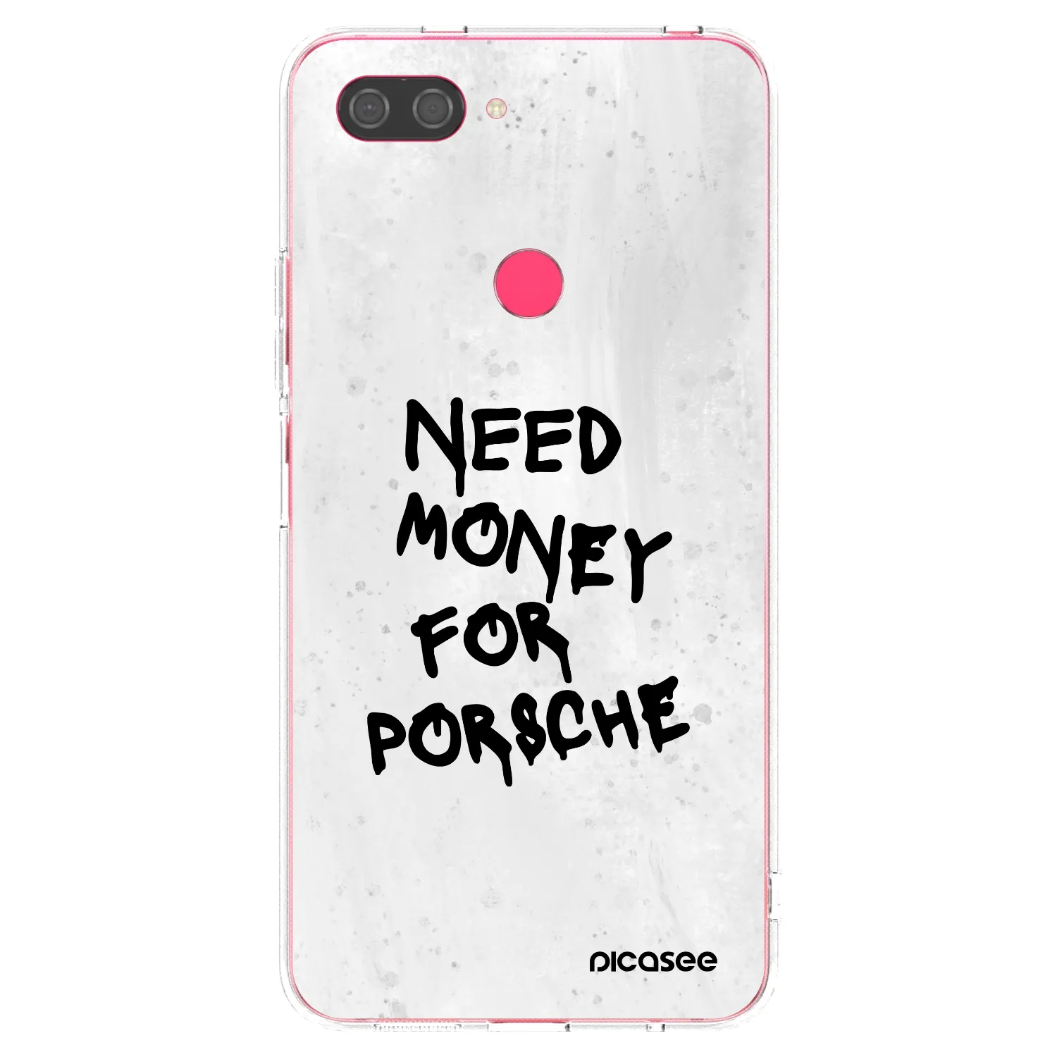 Picasee silikonski prozorni ovitek za Xiaomi Mi 8 Lite - White Dollar