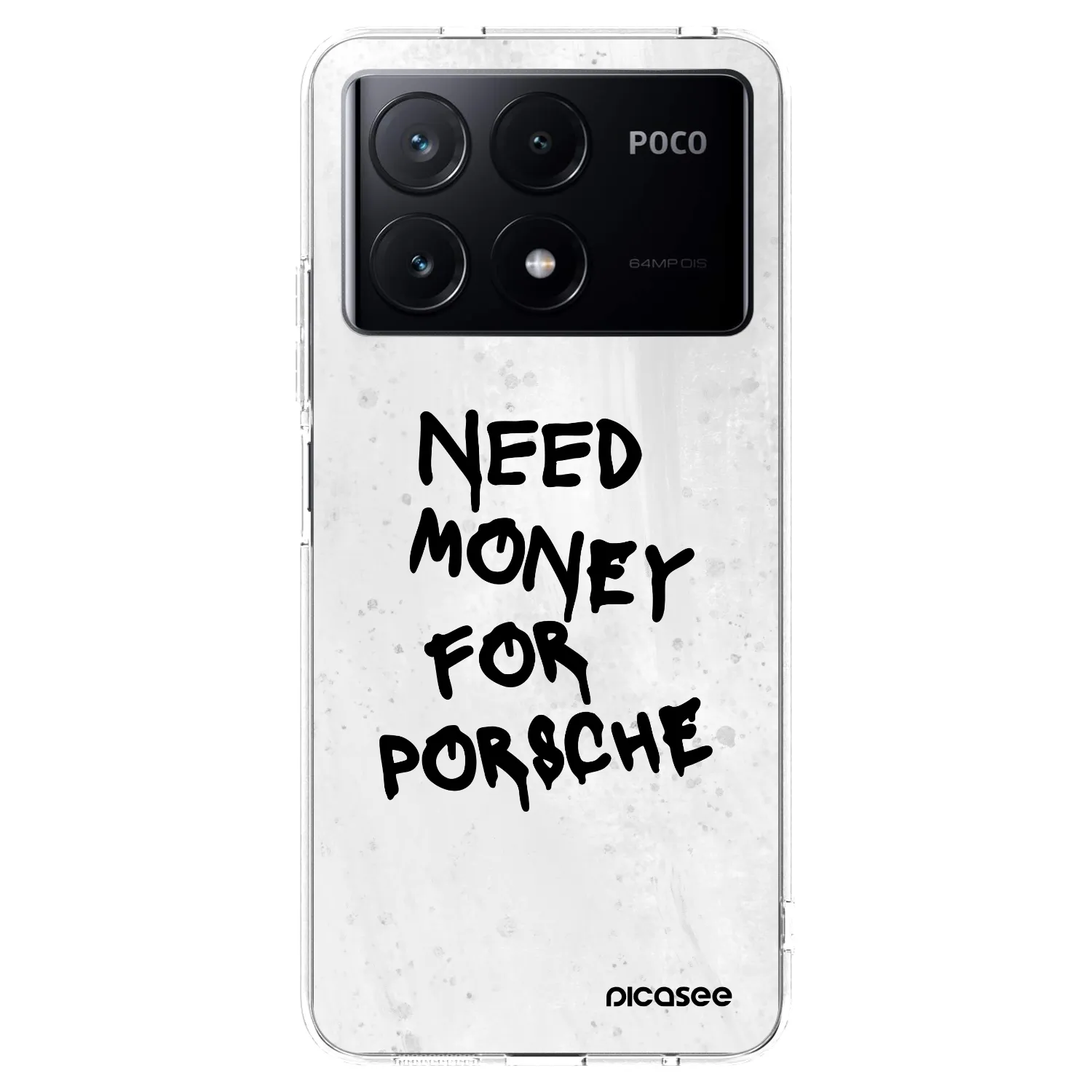 Picasee silikonski prozorni ovitek za Xiaomi Poco X6 Pro - White Dollar