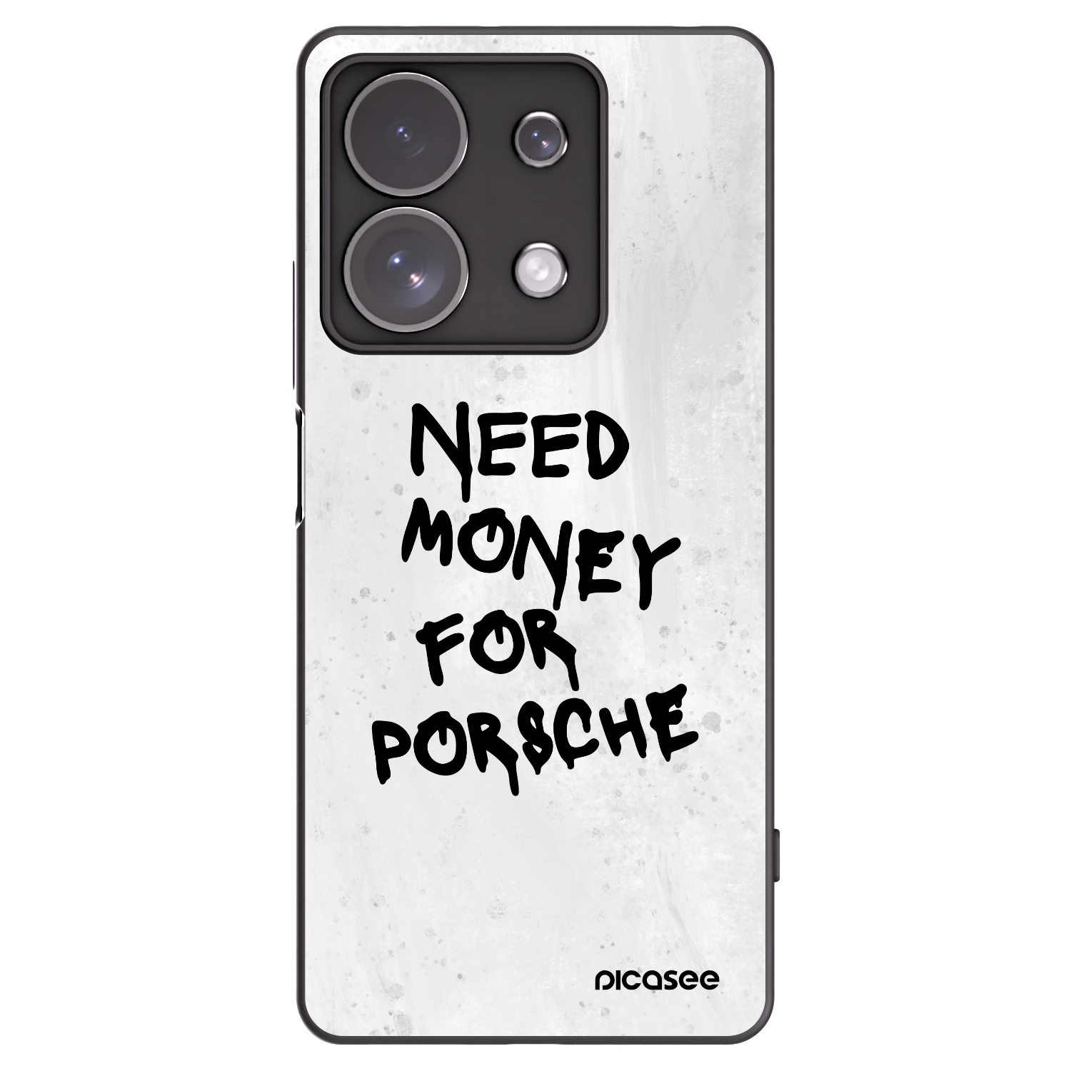 Picasee silikonski črni ovitek za Xiaomi Redmi Note 13 Pro 4G - White Dollar