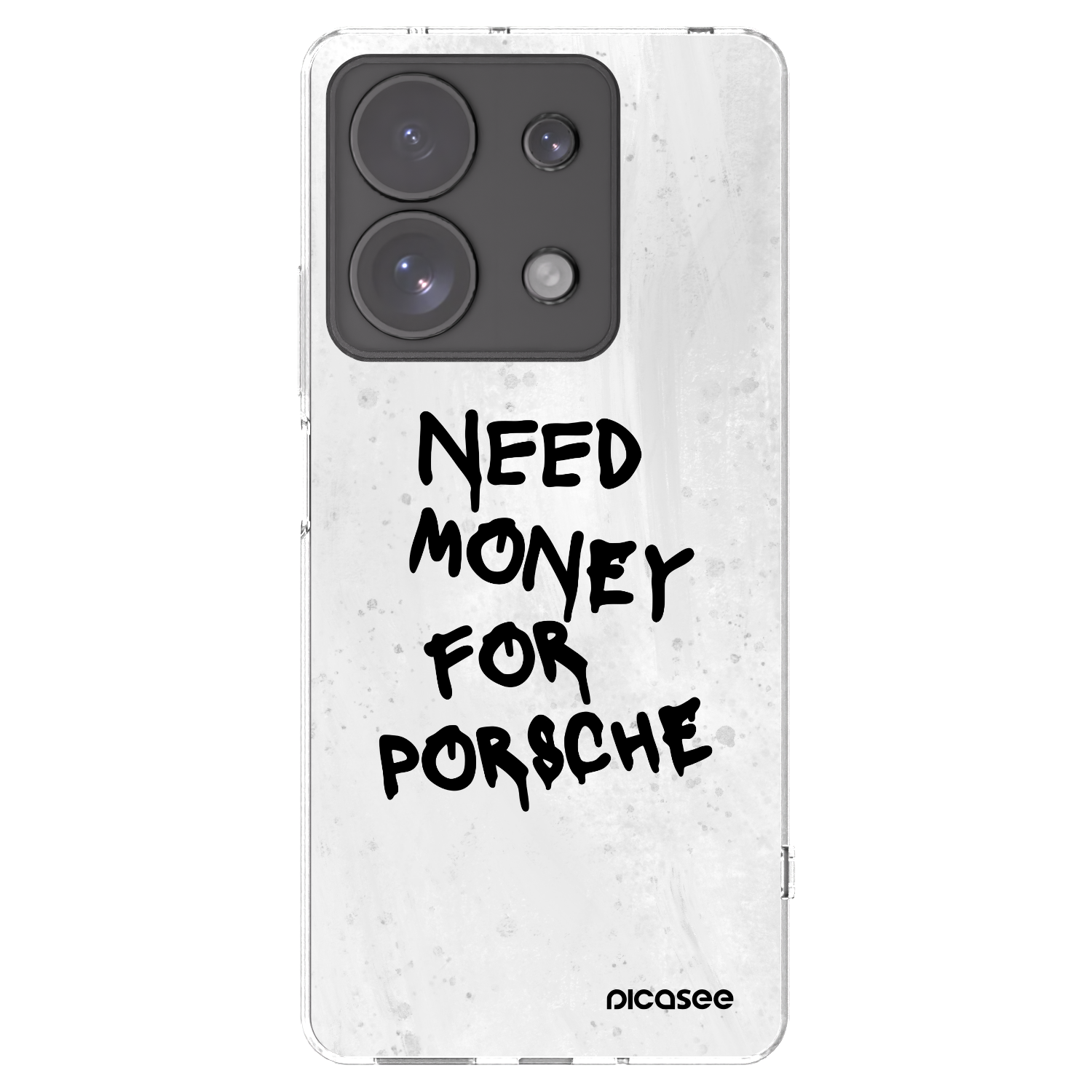 Picasee silikonski prozorni ovitek za Xiaomi Redmi Note 13 Pro 4G - White Dollar