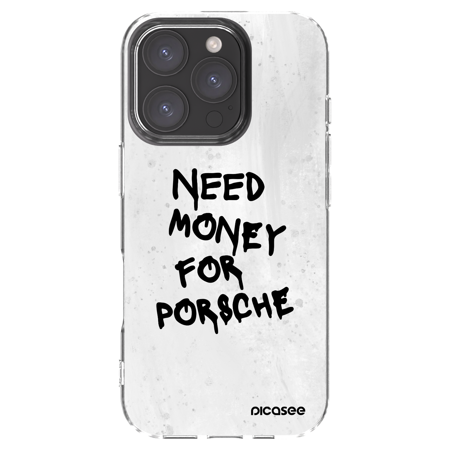 Picasee silikonski prozorni ovitek za Apple iPhone 16 Pro - White Dollar
