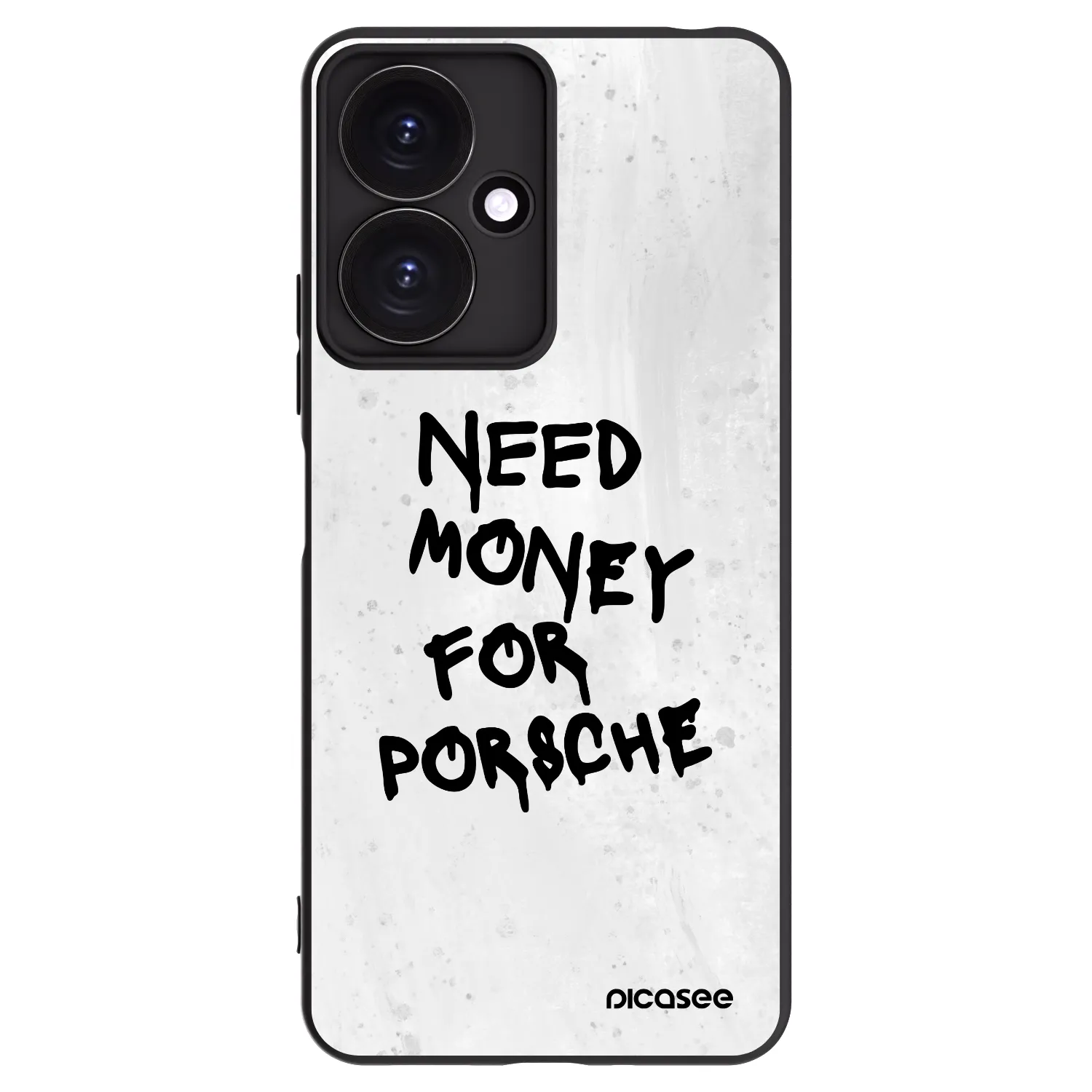 Picasee silikonski črni ovitek za Xiaomi Redmi 13C 5G - White Dollar