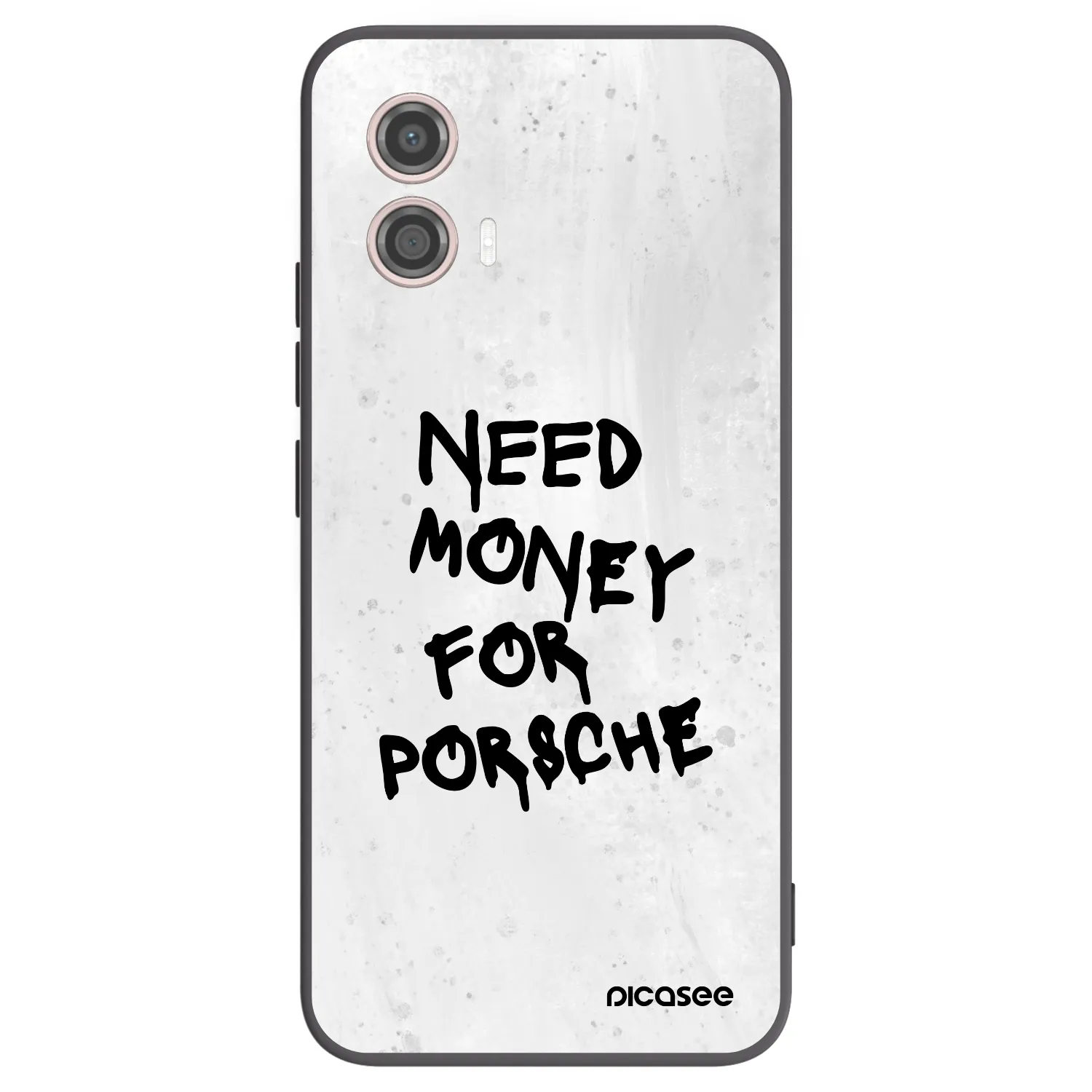 Picasee silikonski črni ovitek za Motorola Moto G53 5G - White Dollar