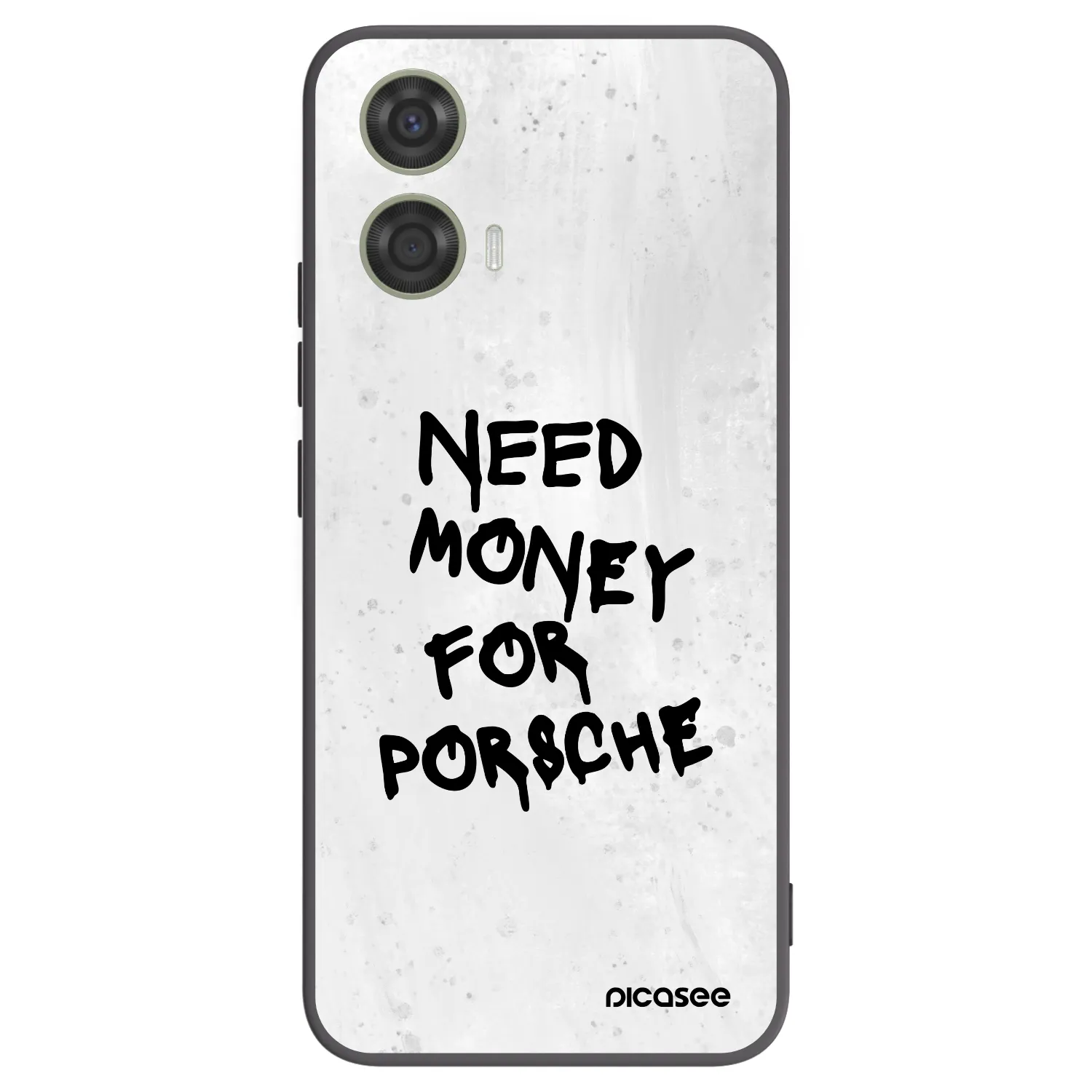 Picasee silikonski črni ovitek za Motorola Moto G24 - White Dollar