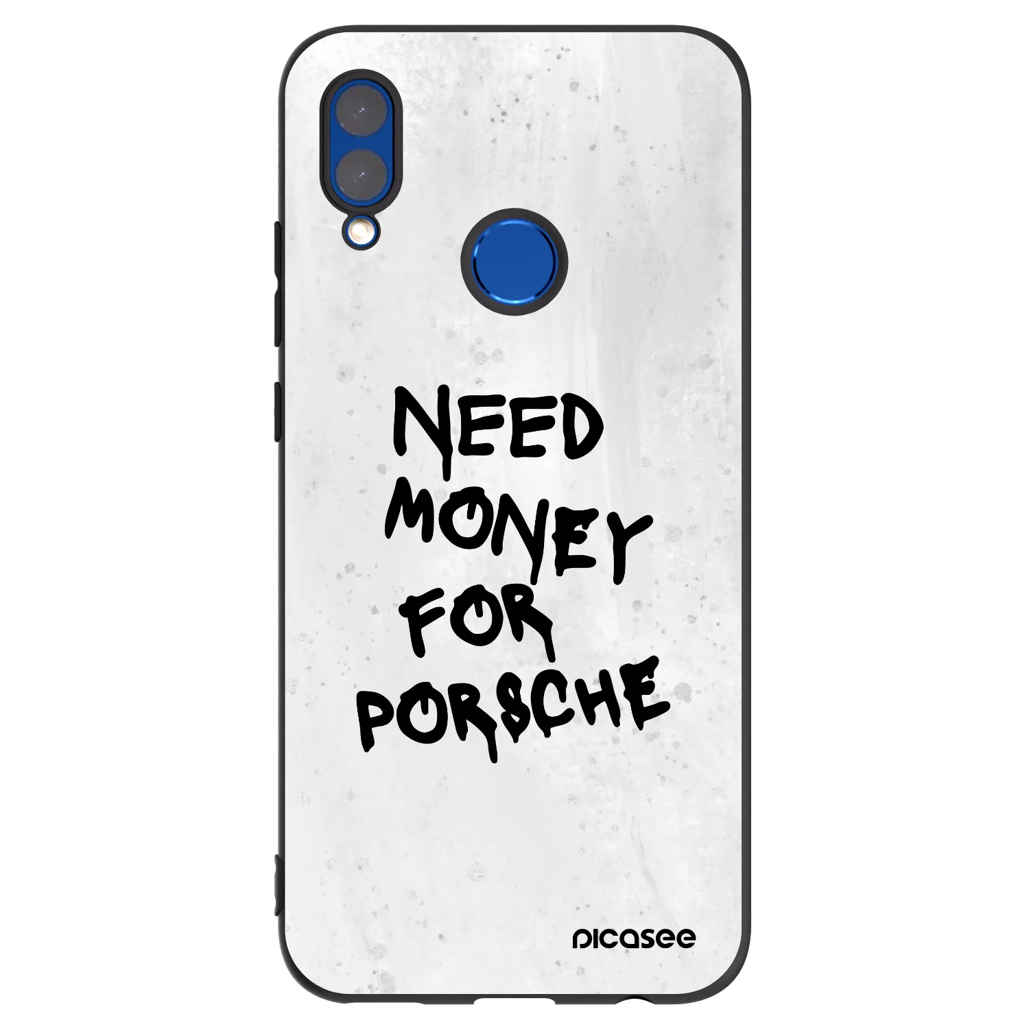 Picasee silikonski črni ovitek za Honor 10 Lite - White Dollar