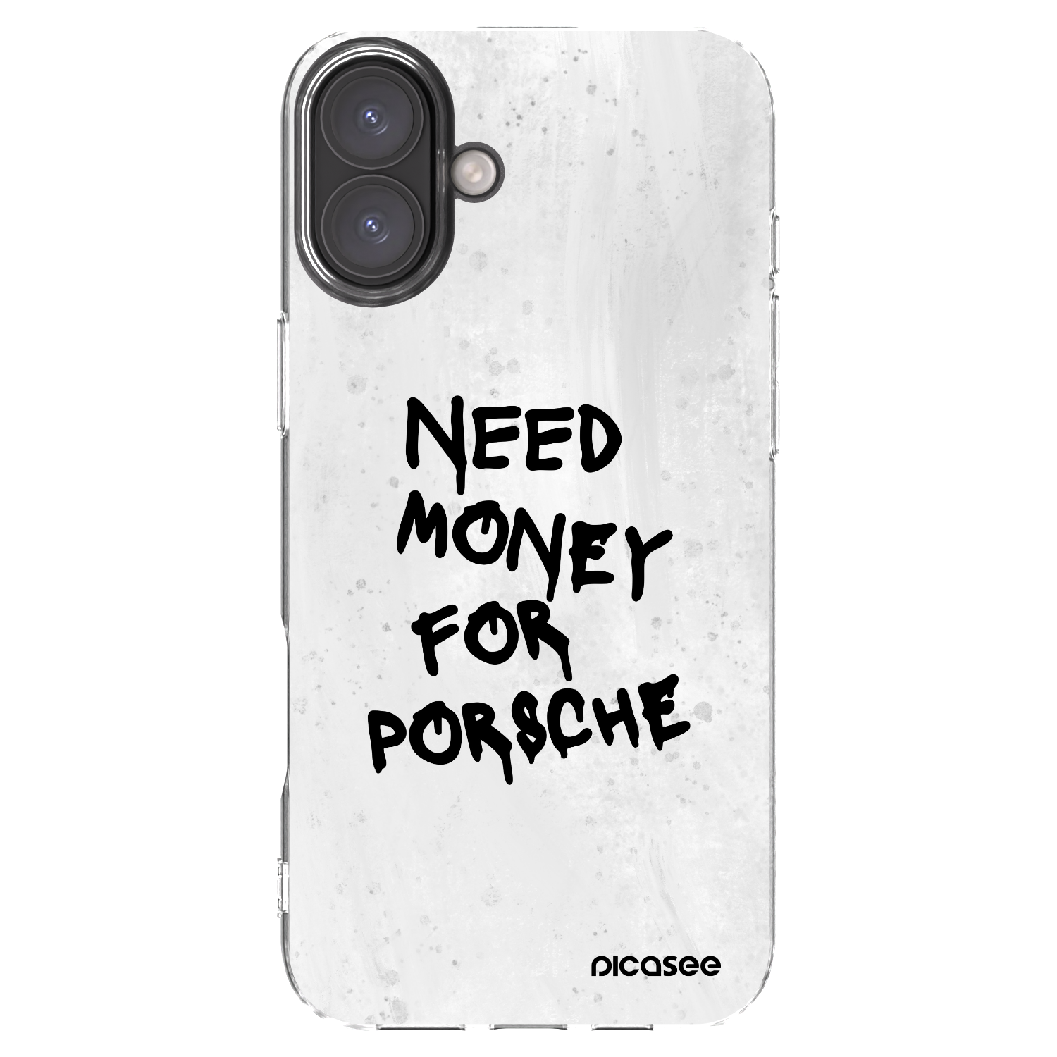 Picasee silikonski prozorni ovitek za Apple iPhone 16 Plus - White Dollar