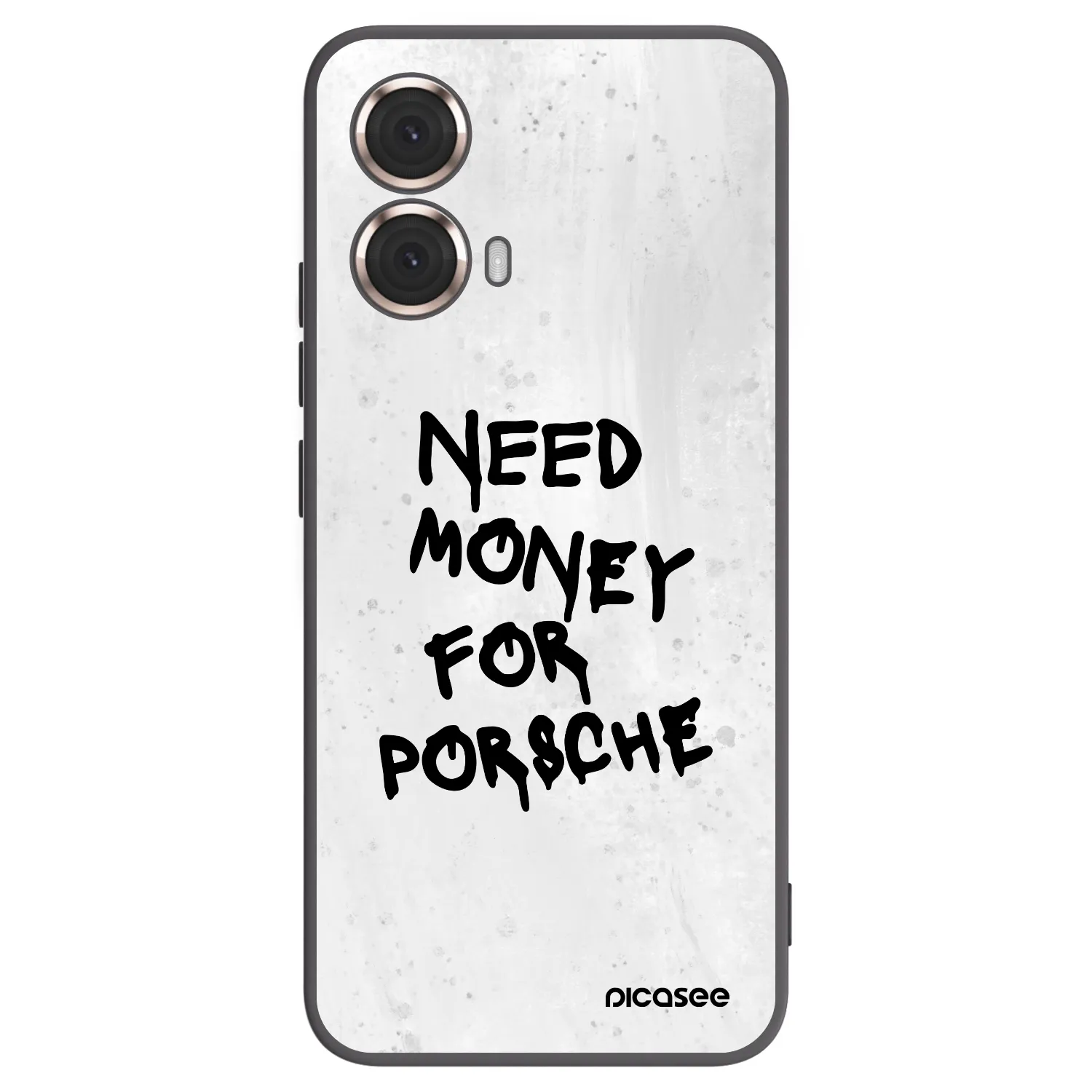 Picasee silikonski črni ovitek za Motorola Moto G85 - White Dollar