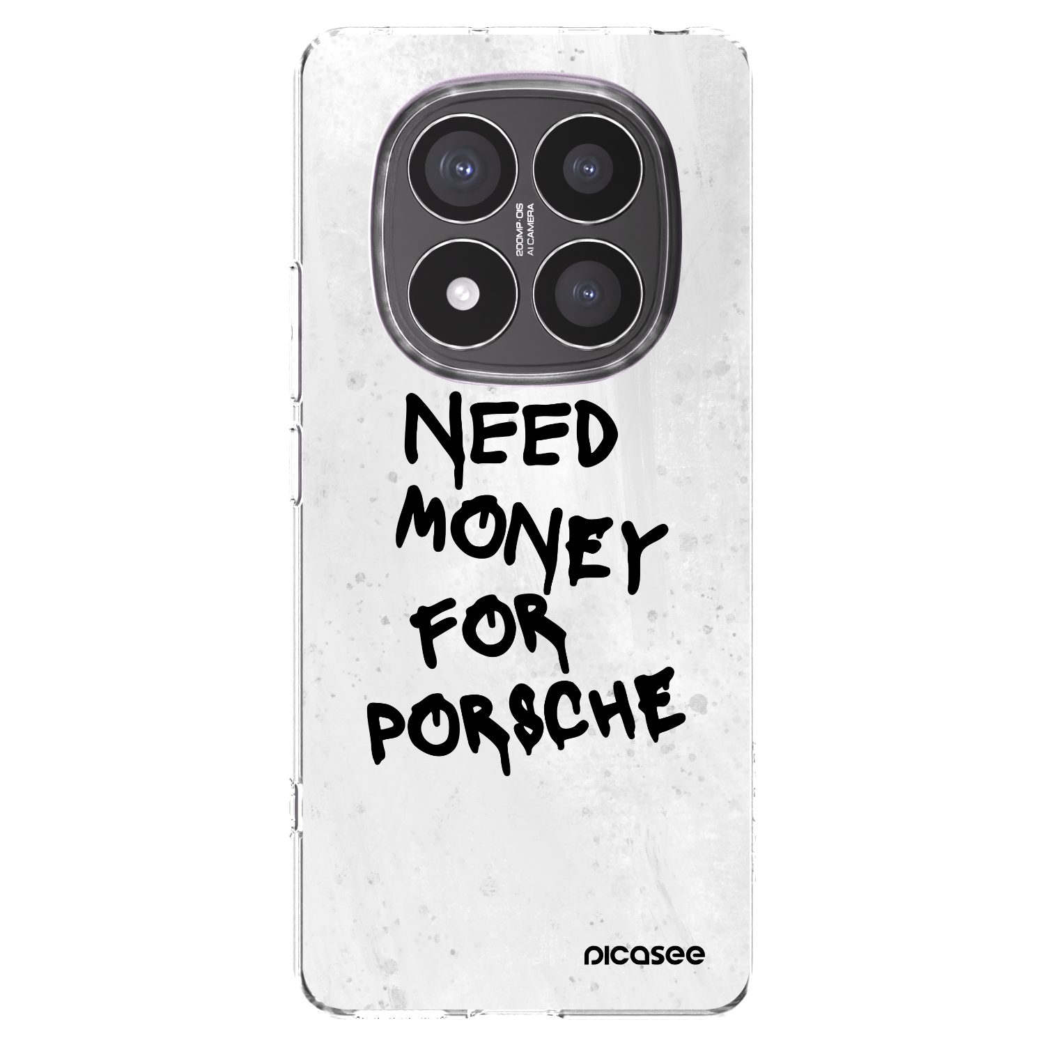 Picasee silikonski prozorni ovitek za Xiaomi Redmi Note 14 Pro+ 5G - White Dollar