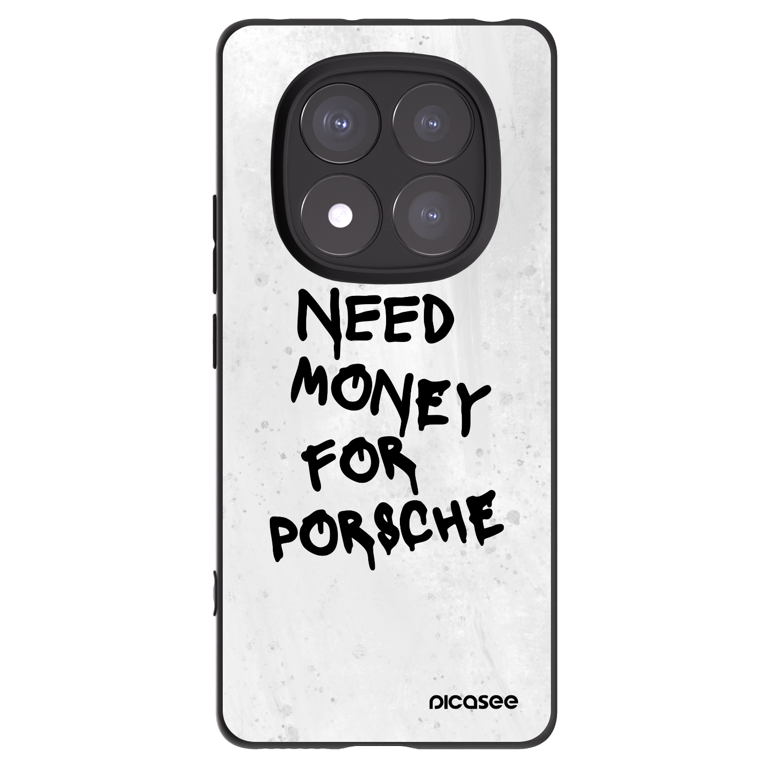 Picasee silikonski črni ovitek za Xiaomi Redmi Note 14 Pro 5G - White Dollar