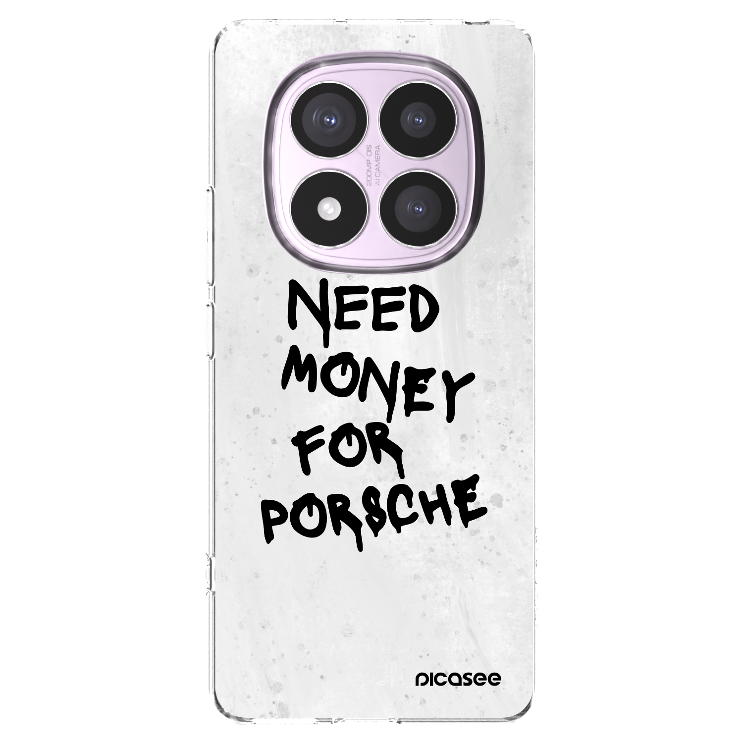 Picasee silikonski prozorni ovitek za Xiaomi Redmi Note 14 Pro 5G - White Dollar