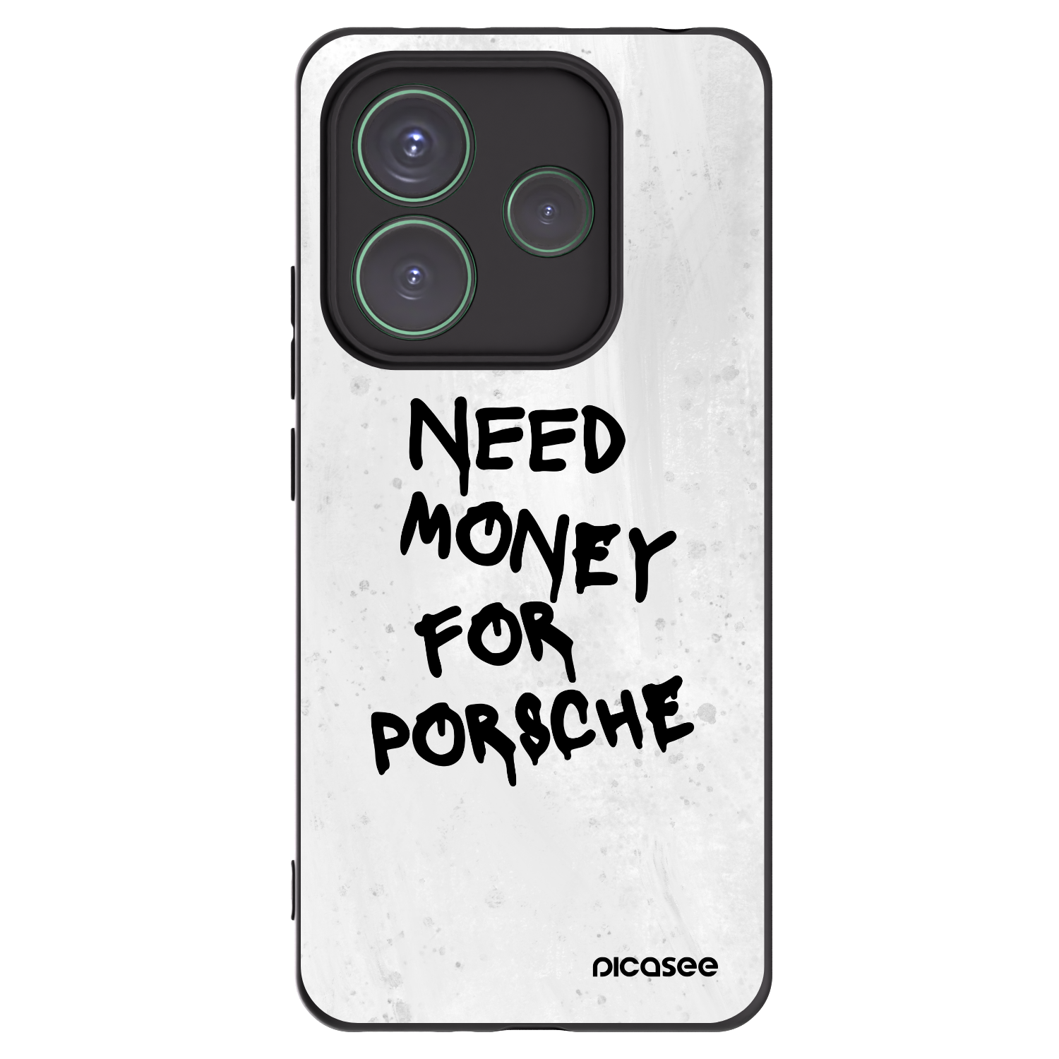 Picasee silikonski črni ovitek za Xiaomi Redmi Note 14 5G - White Dollar