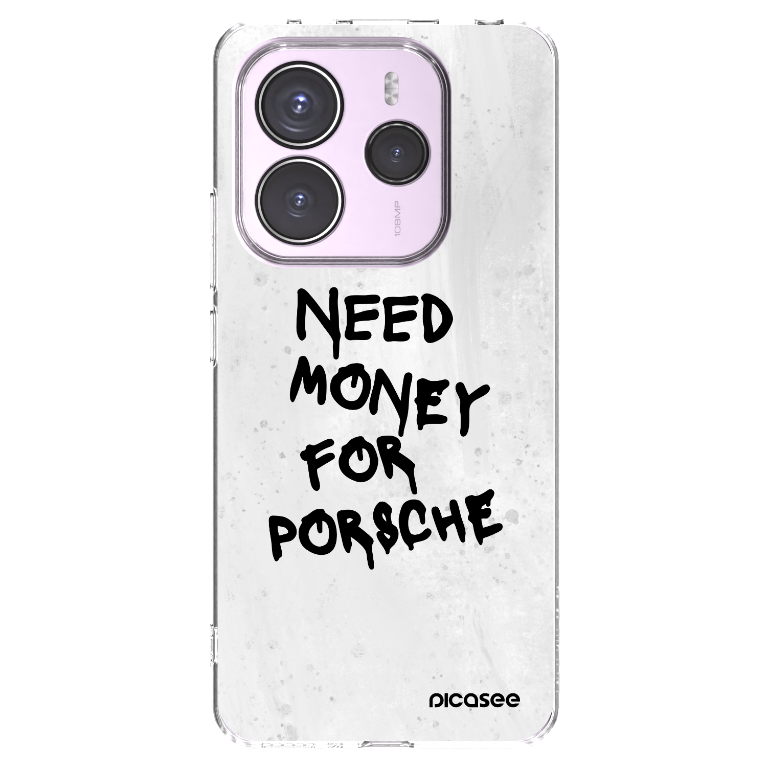 Picasee silikonski prozorni ovitek za Xiaomi Redmi Note 14 5G - White Dollar