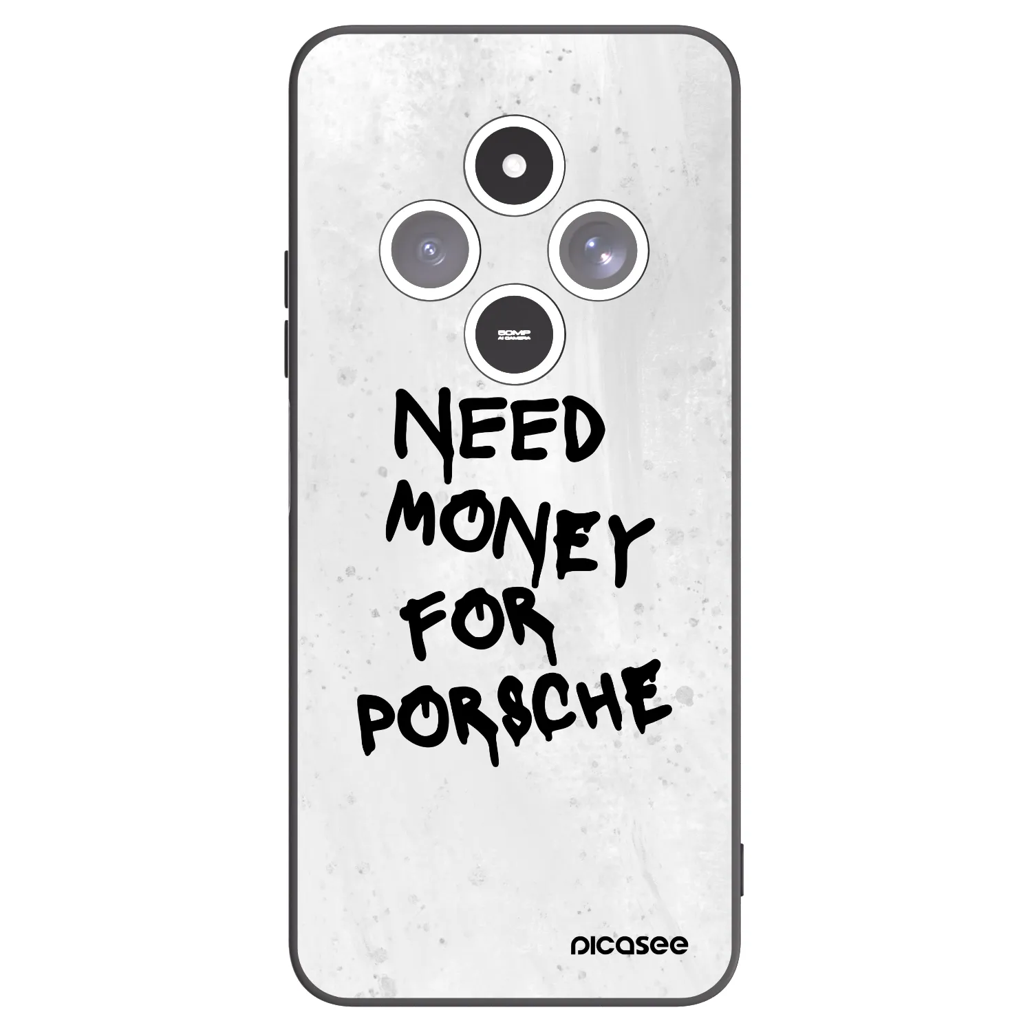 Picasee silikonski črni ovitek za Xiaomi Redmi 14C - White Dollar