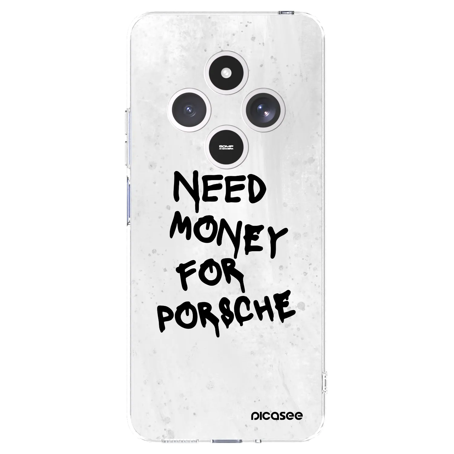 Picasee silikonski prozorni ovitek za Xiaomi Redmi 14C - White Dollar