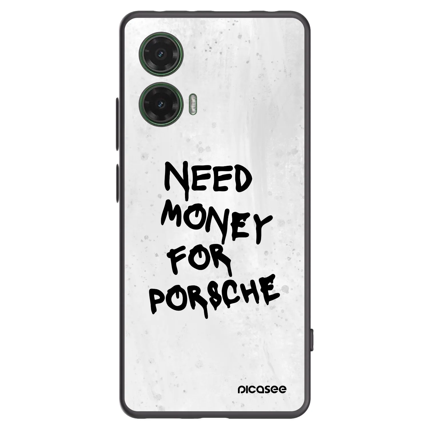 Picasee silikonski črni ovitek za Motorola Moto G35 5G - White Dollar