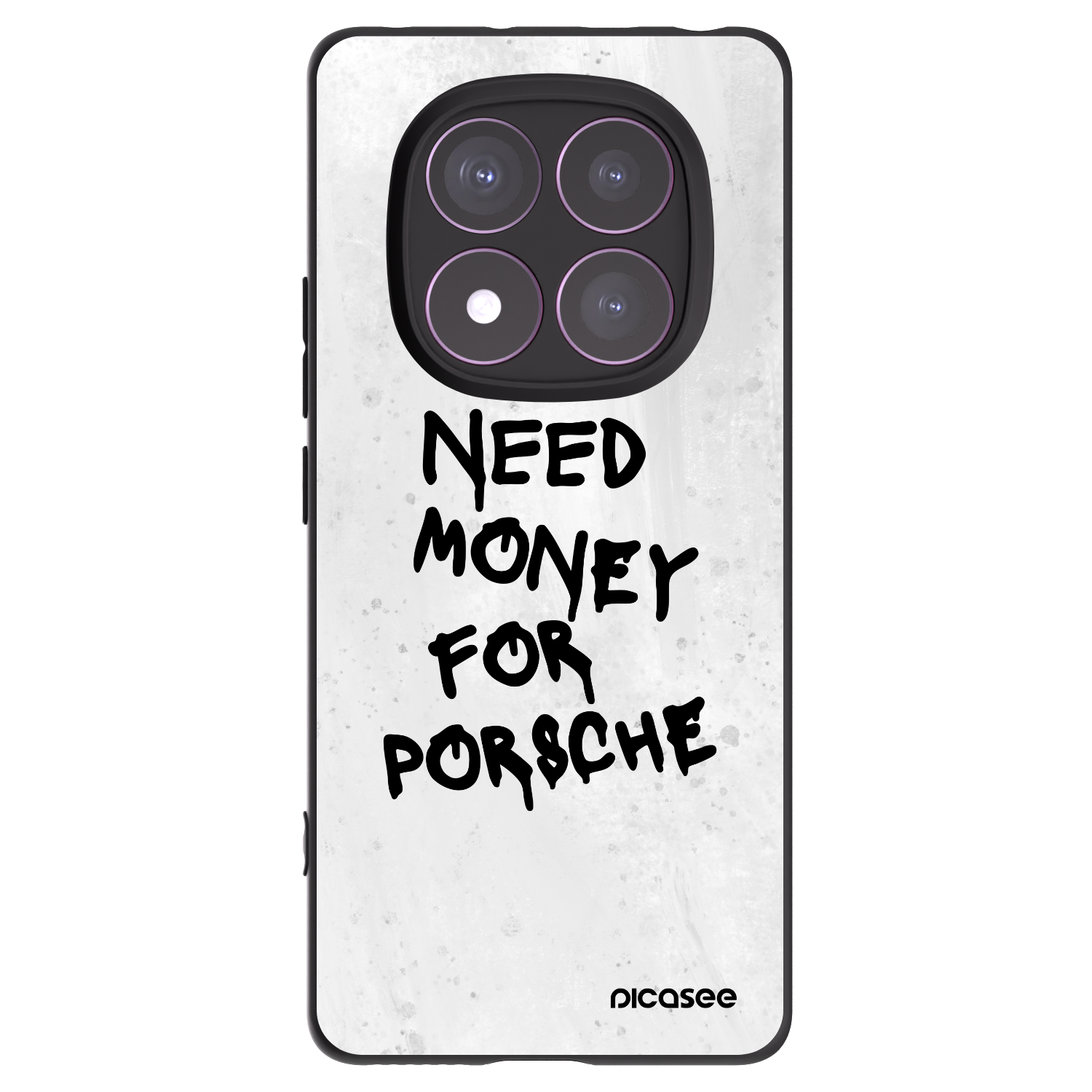 Picasee silikonski črni ovitek za Xiaomi Redmi Note 14 Pro 4G - White Dollar