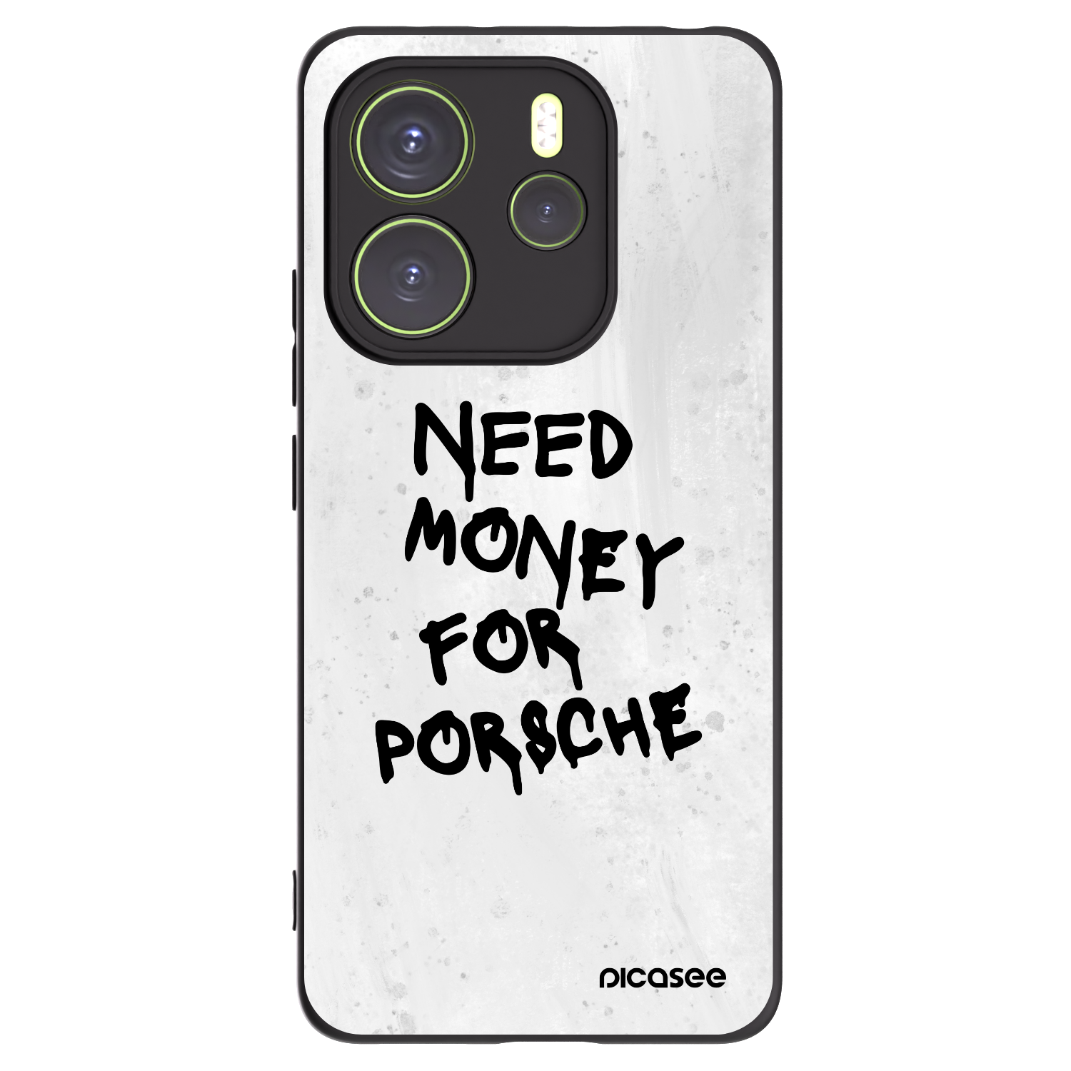 Picasee silikonski črni ovitek za Xiaomi Redmi Note 14 4G - White Dollar