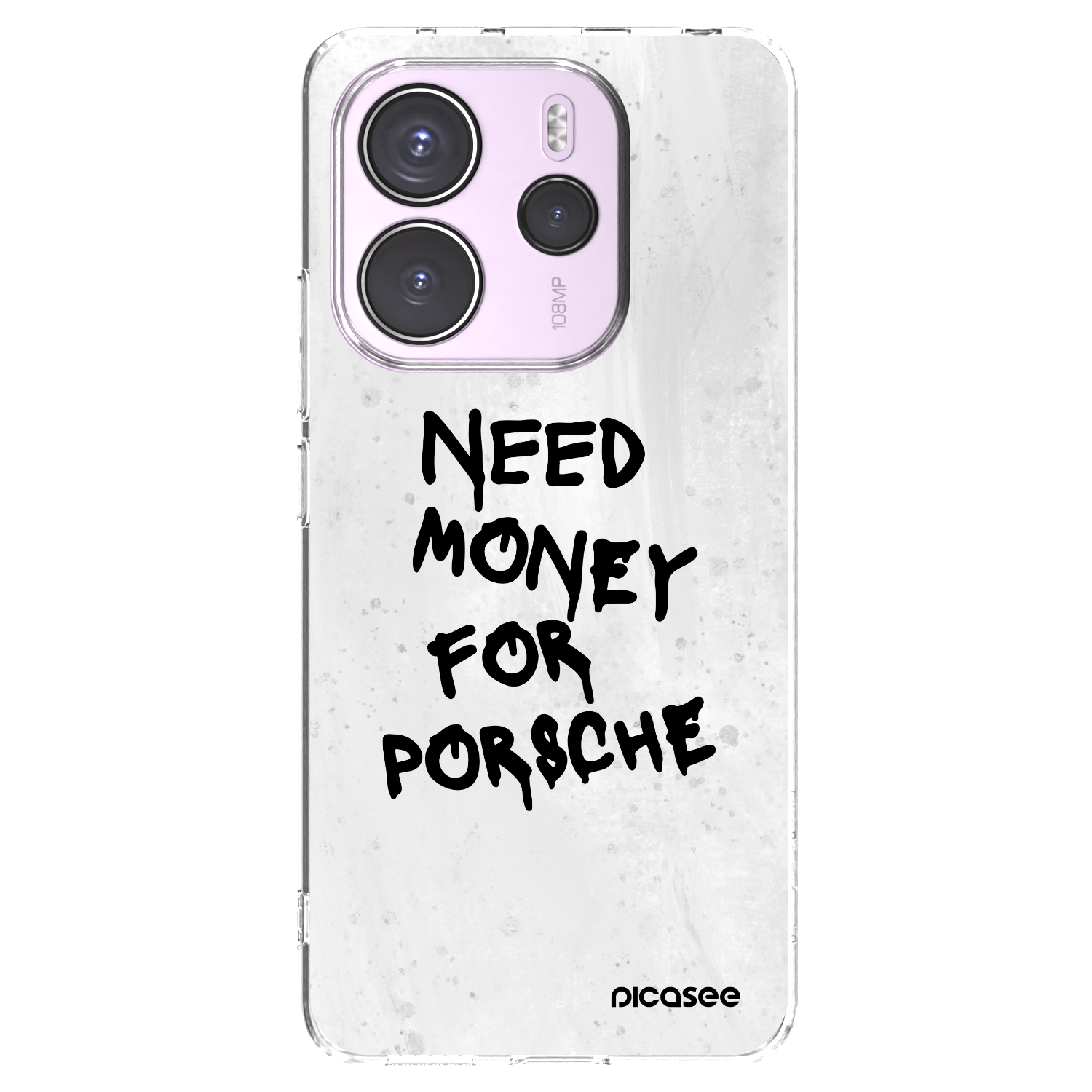 Picasee silikonski prozorni ovitek za Xiaomi Redmi Note 14 4G - White Dollar